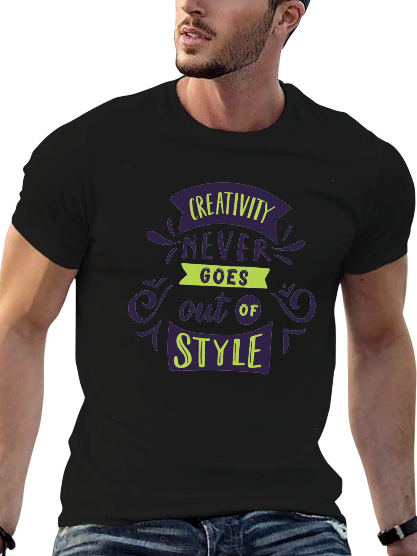 Creative Style Black Tee
