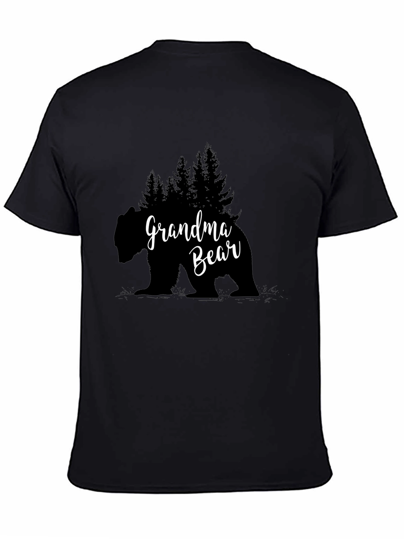 Grandma Bear T-Shirt - Black