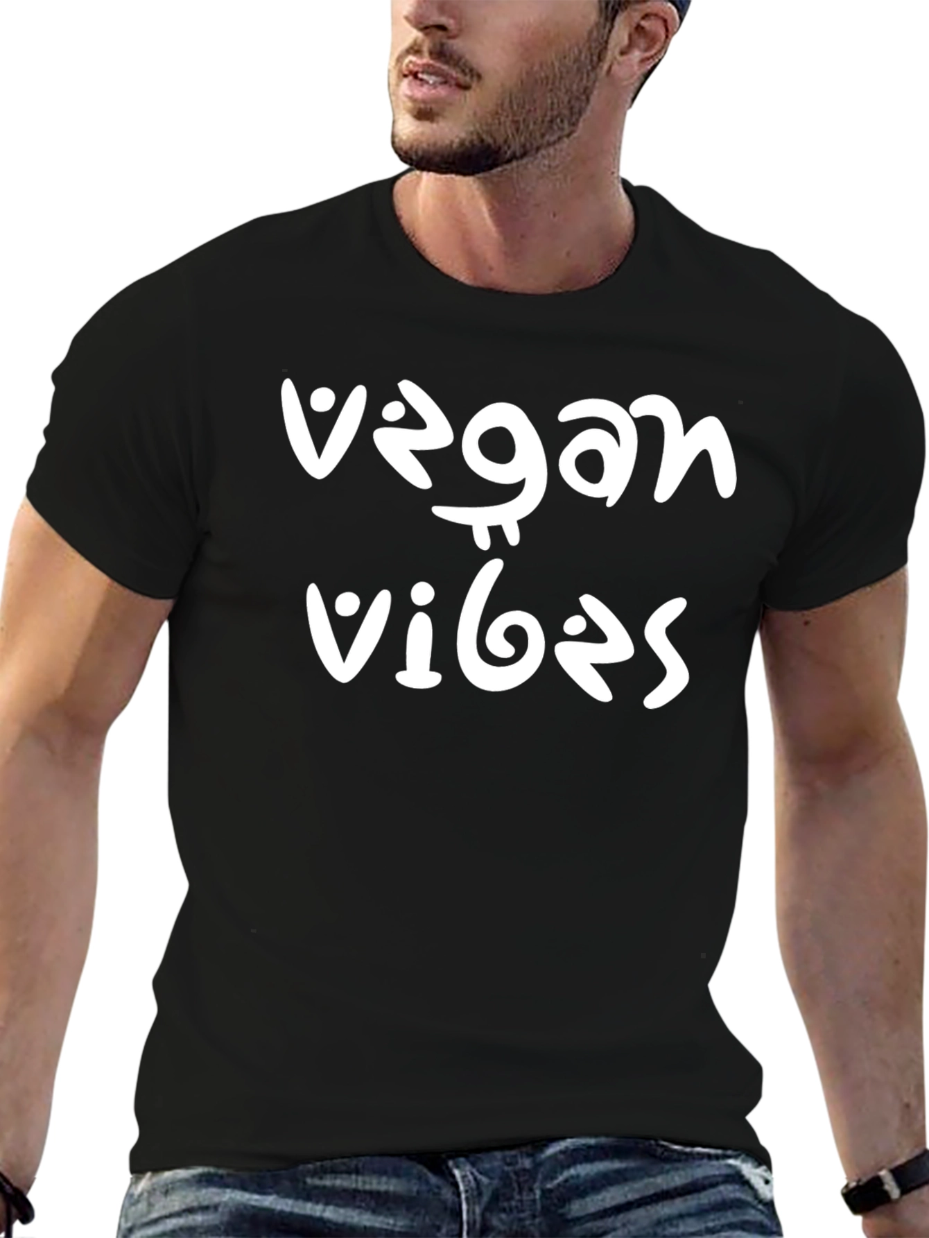 Vegan Vibes Graphic Tee - Stylish & Comfortable
