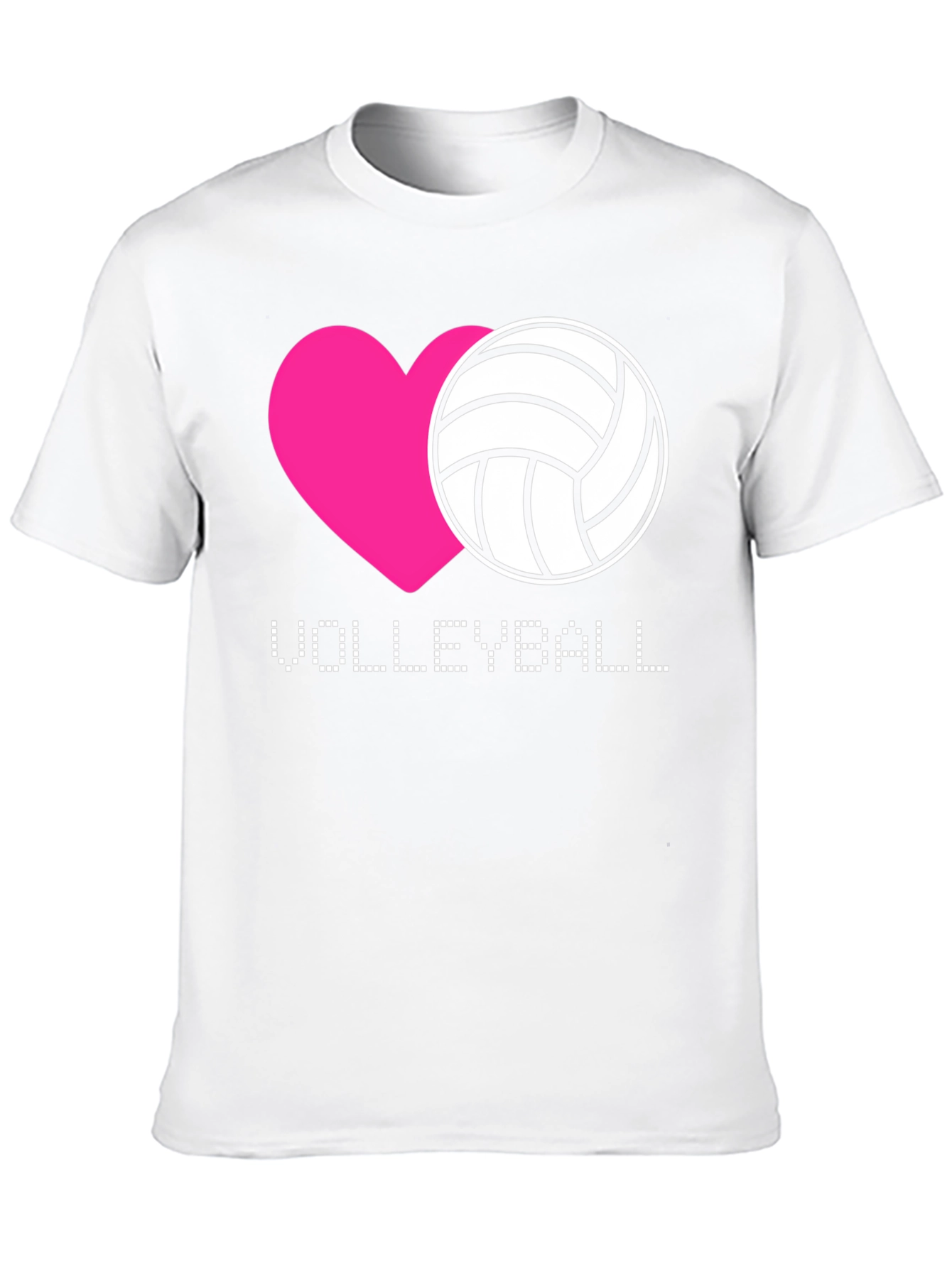 Volleyball Heart Graphic T-Shirt