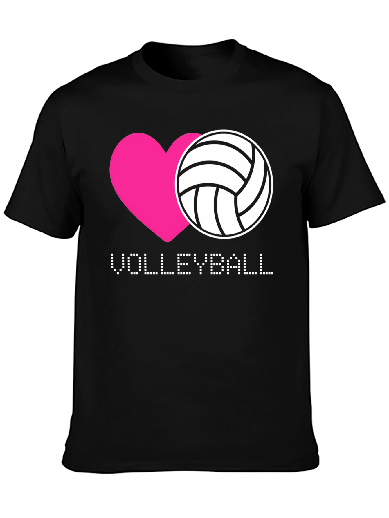 Volleyball Heart Graphic T-Shirt