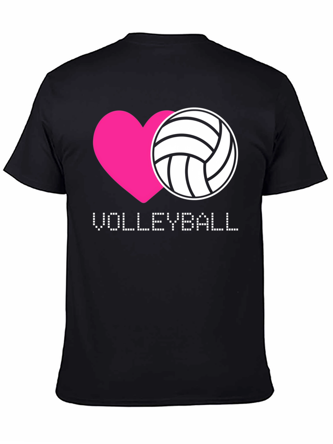 Volleyball Heart Graphic T-Shirt