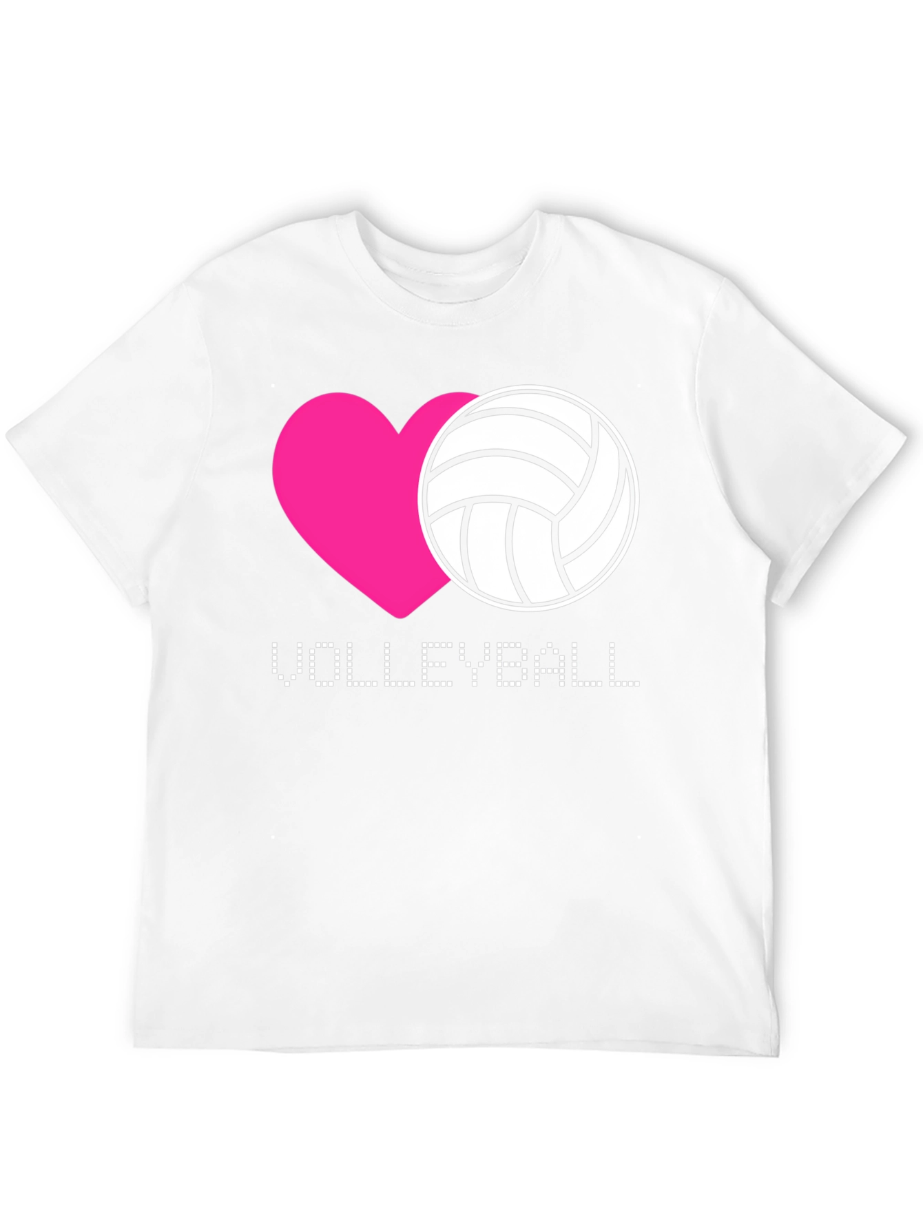 Volleyball Heart Graphic T-Shirt