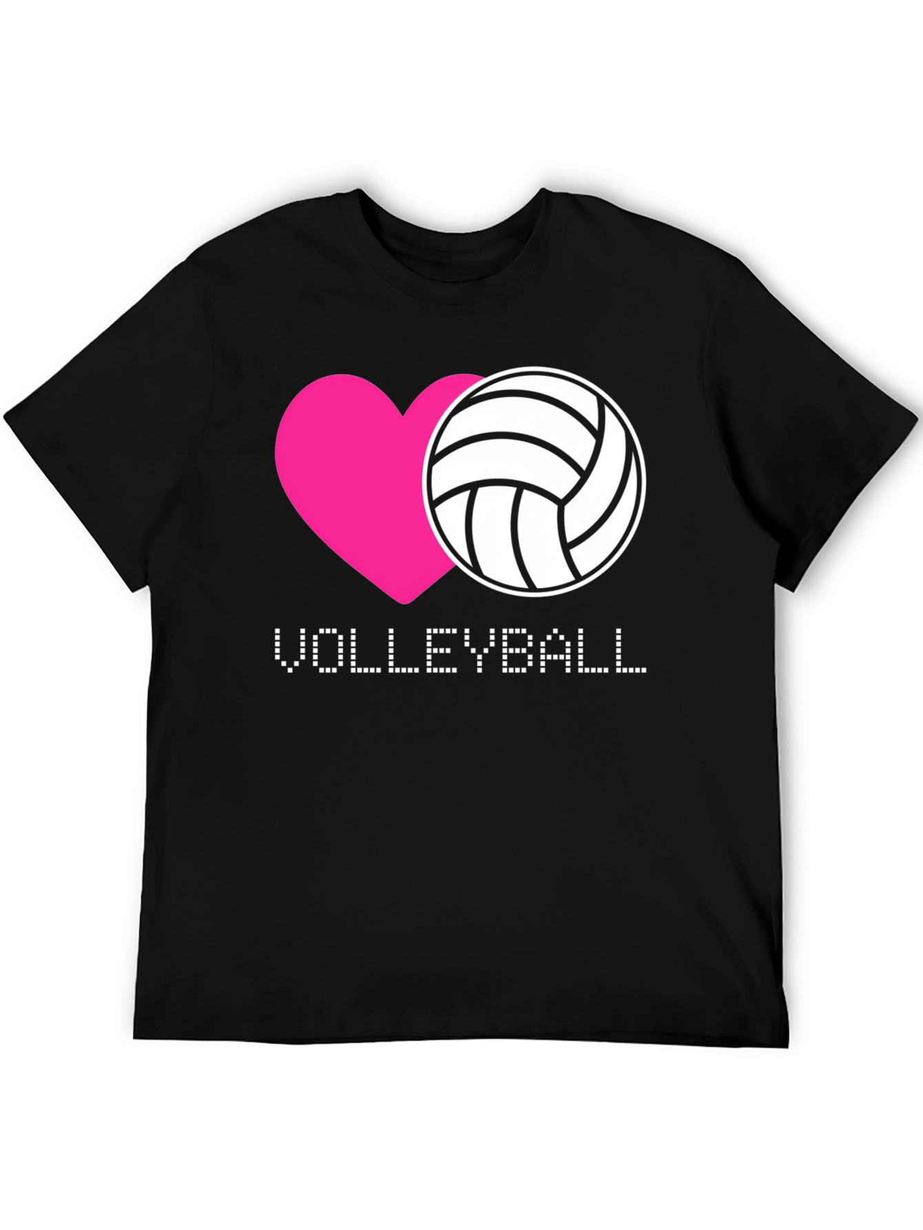 Volleyball Heart Graphic T-Shirt
