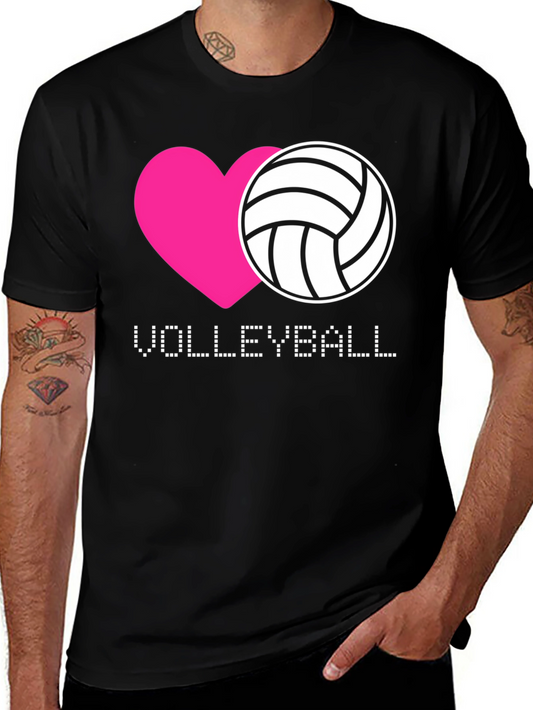 Volleyball Heart Graphic T-Shirt