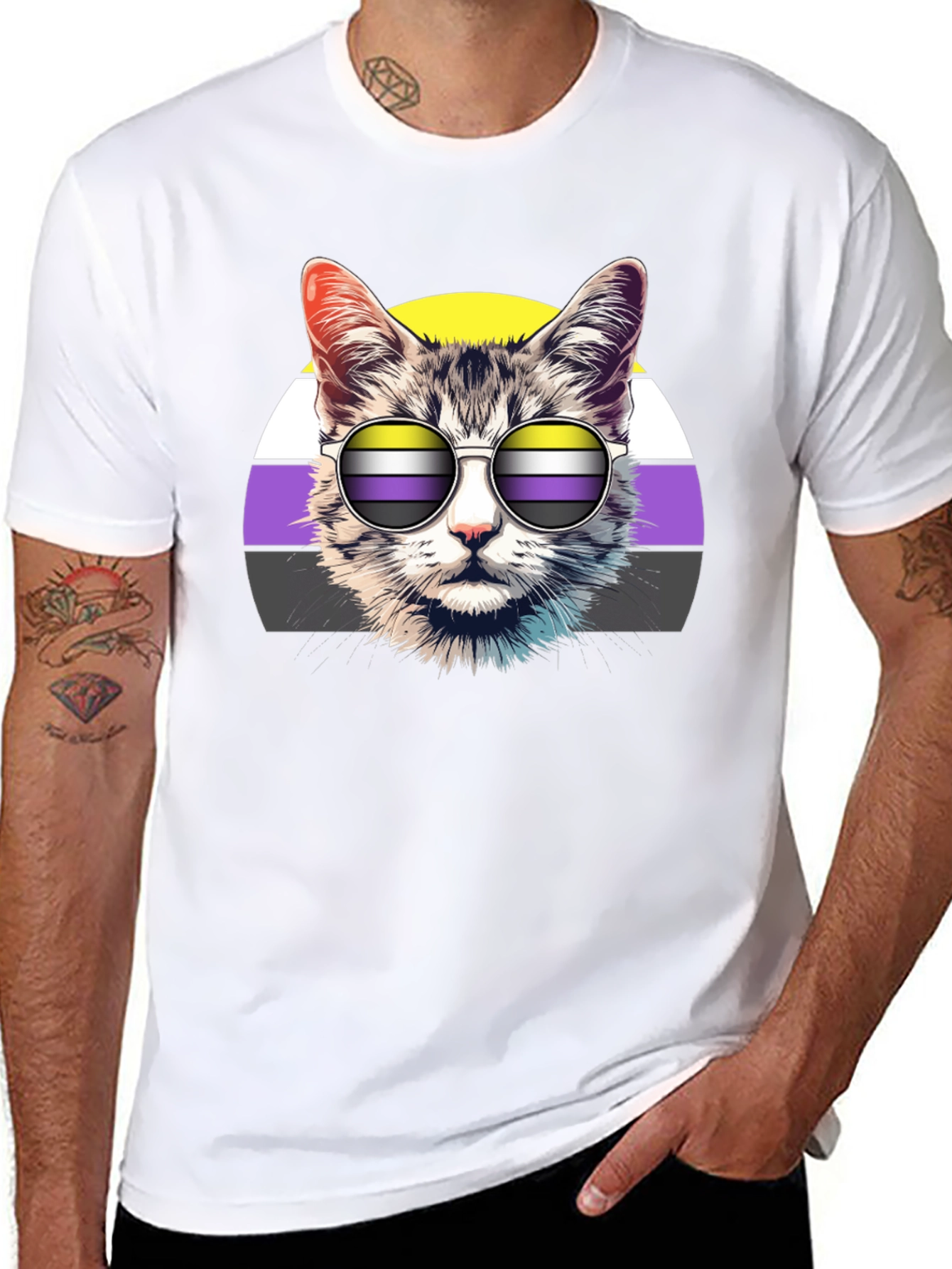 Cool Cat LGBTQ Pride T-Shirt