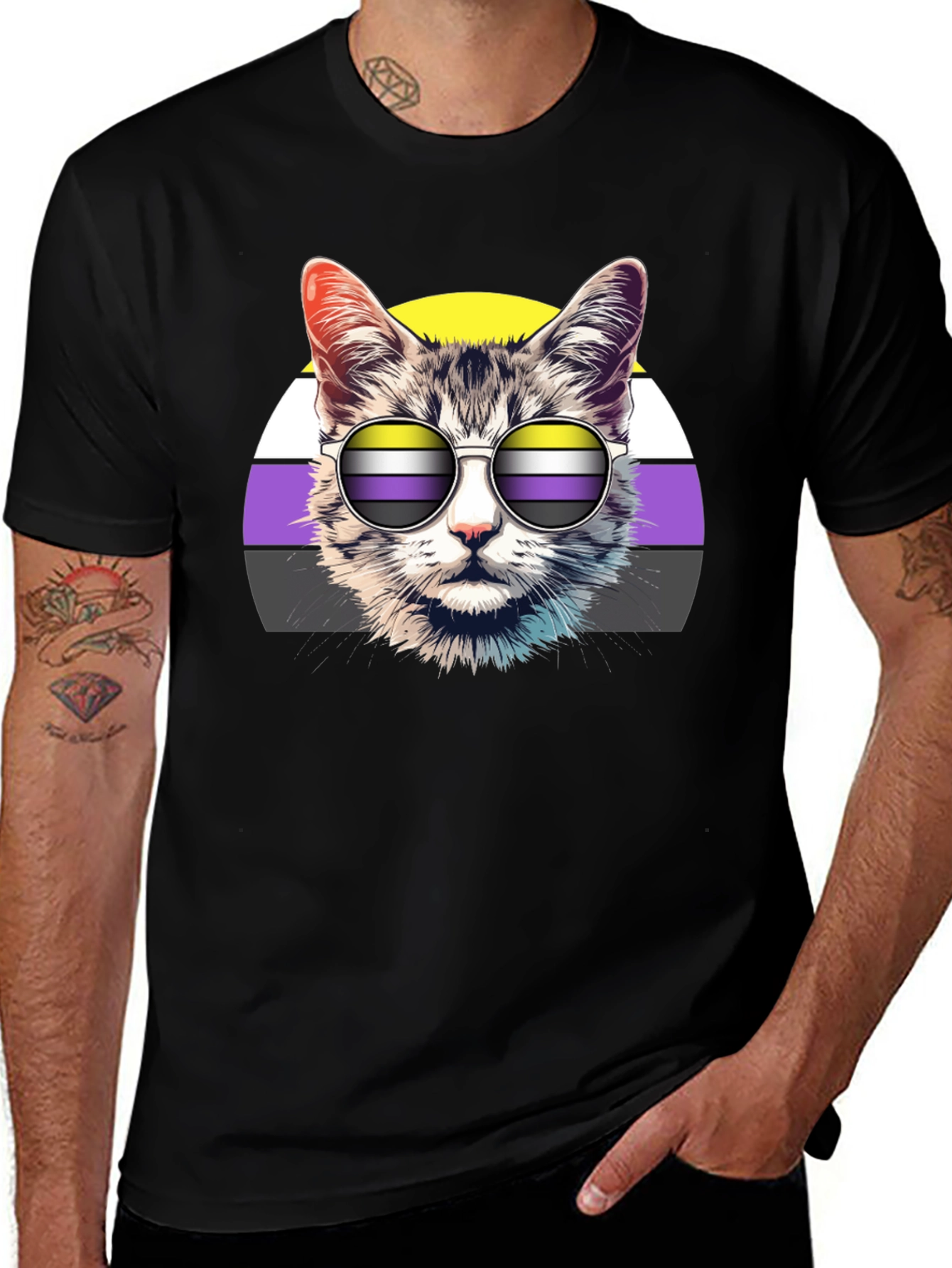 Cool Cat LGBTQ Pride T-Shirt