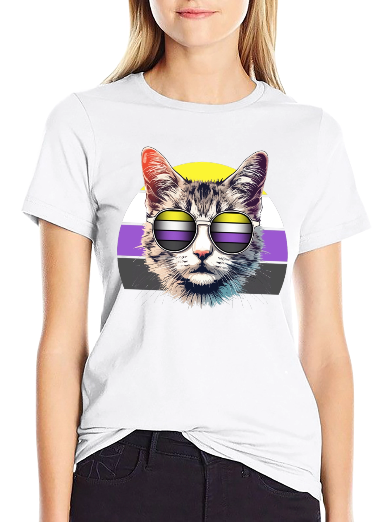 Cool Cat LGBTQ Pride T-Shirt