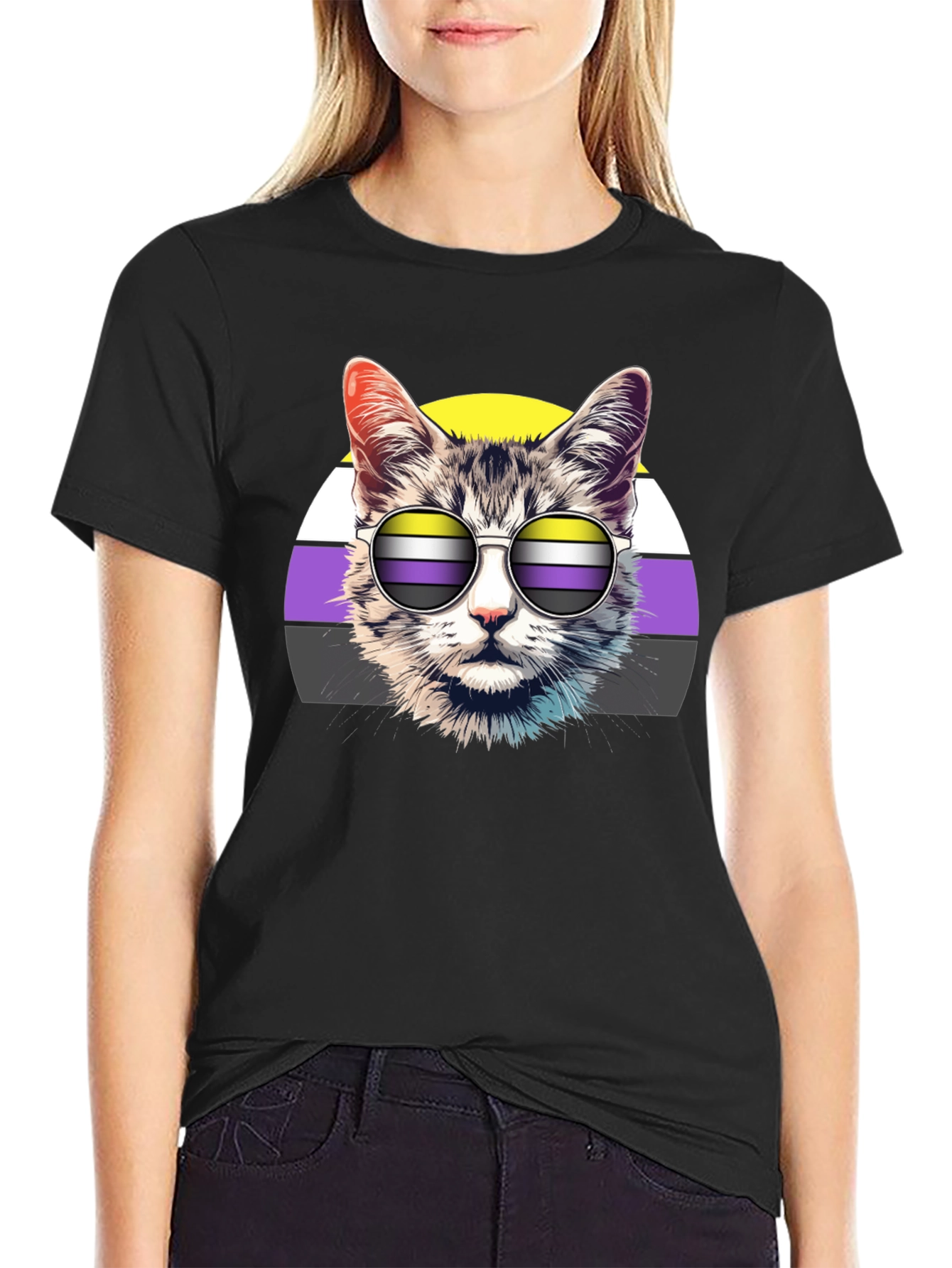 Cool Cat LGBTQ Pride T-Shirt