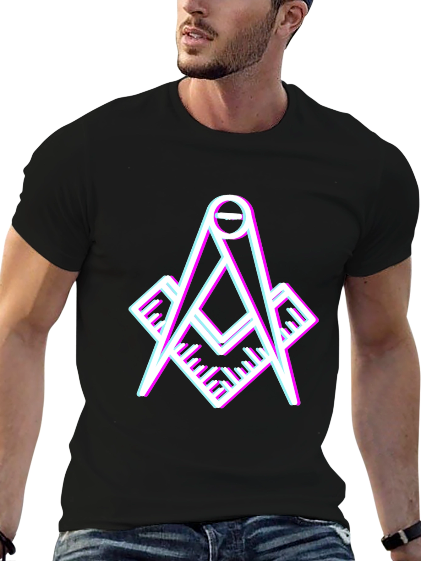 Modern Masonic Compass T-Shirt