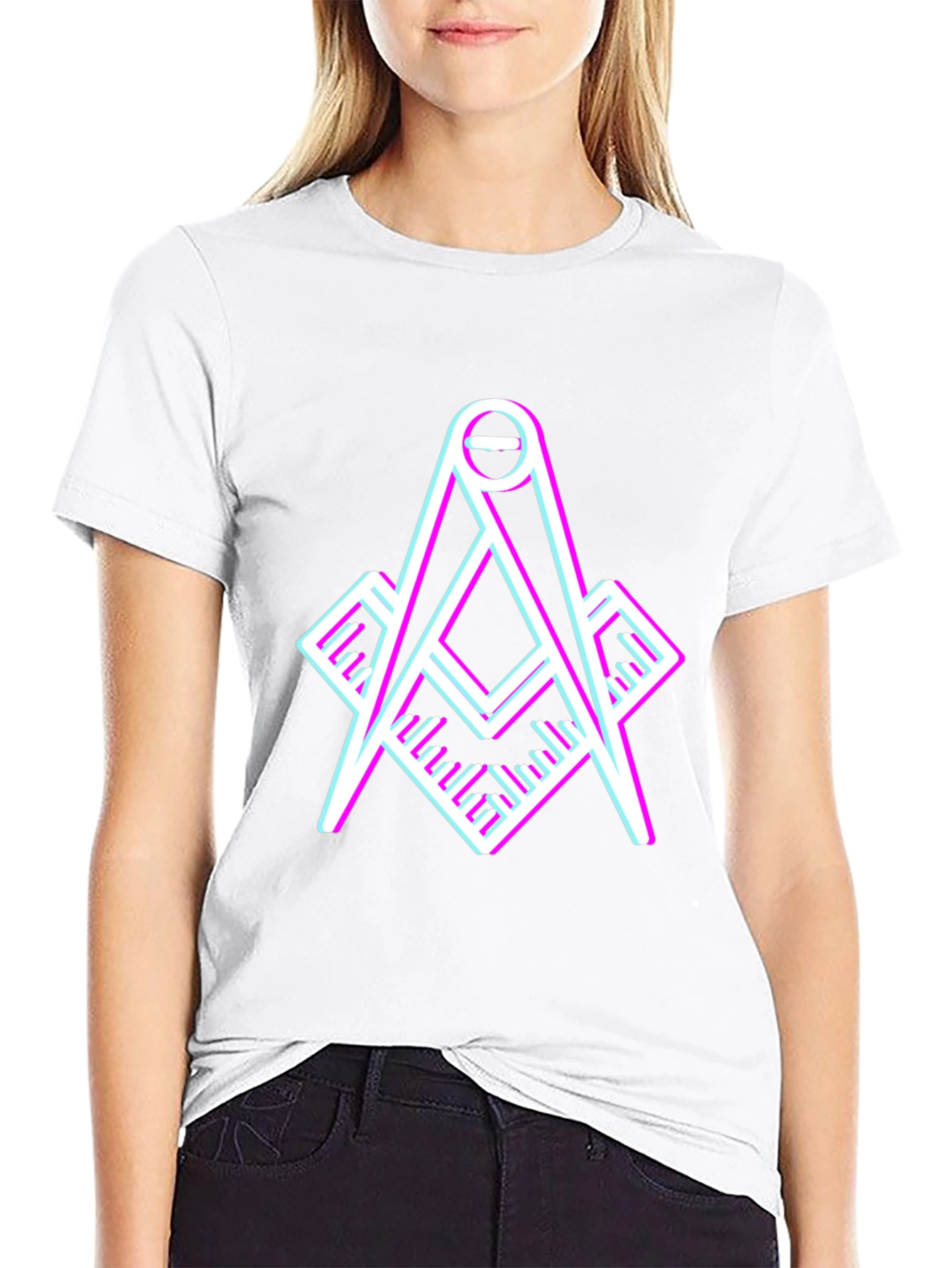 Modern Masonic Compass T-Shirt