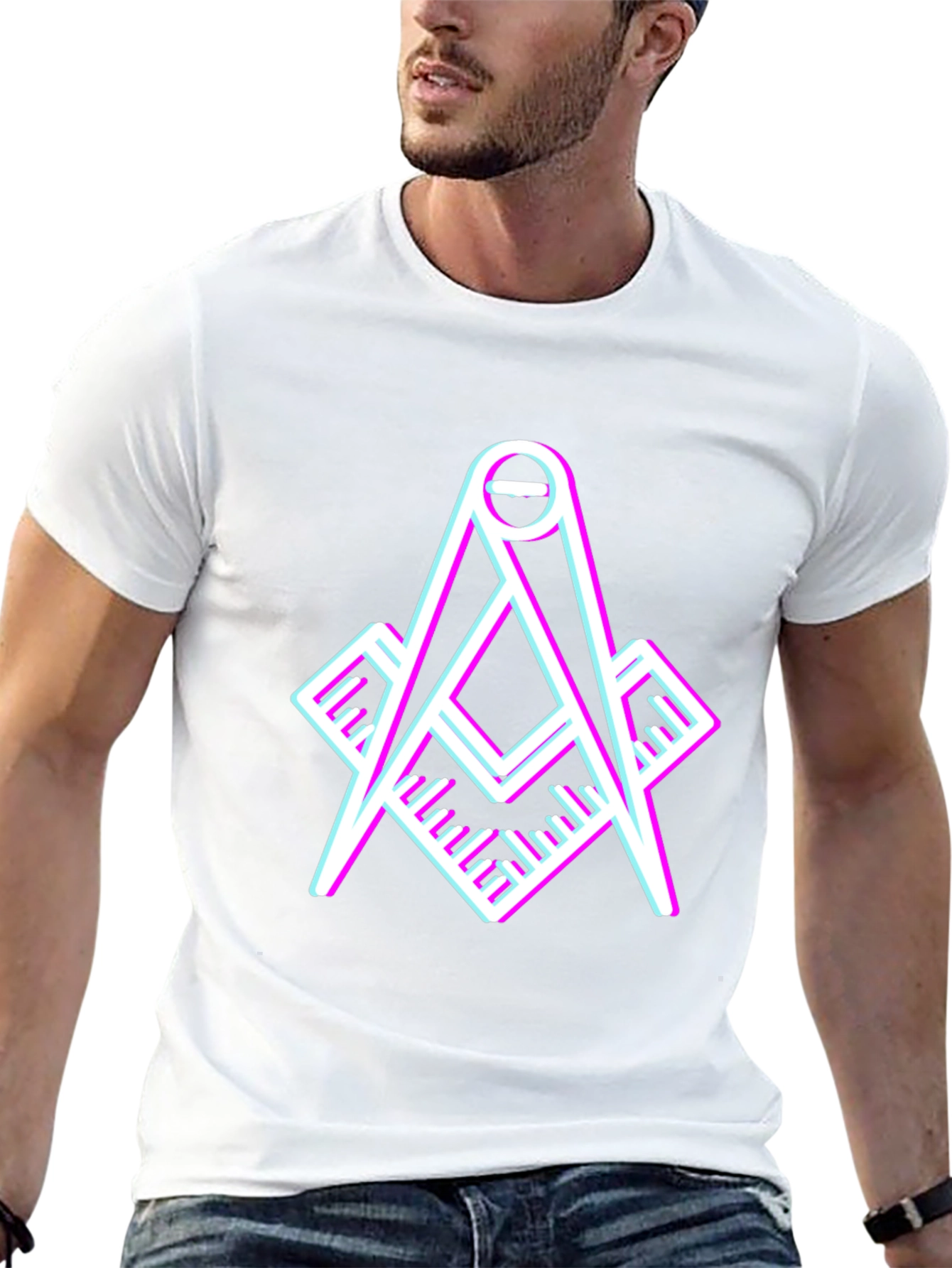 Modern Masonic Compass T-Shirt
