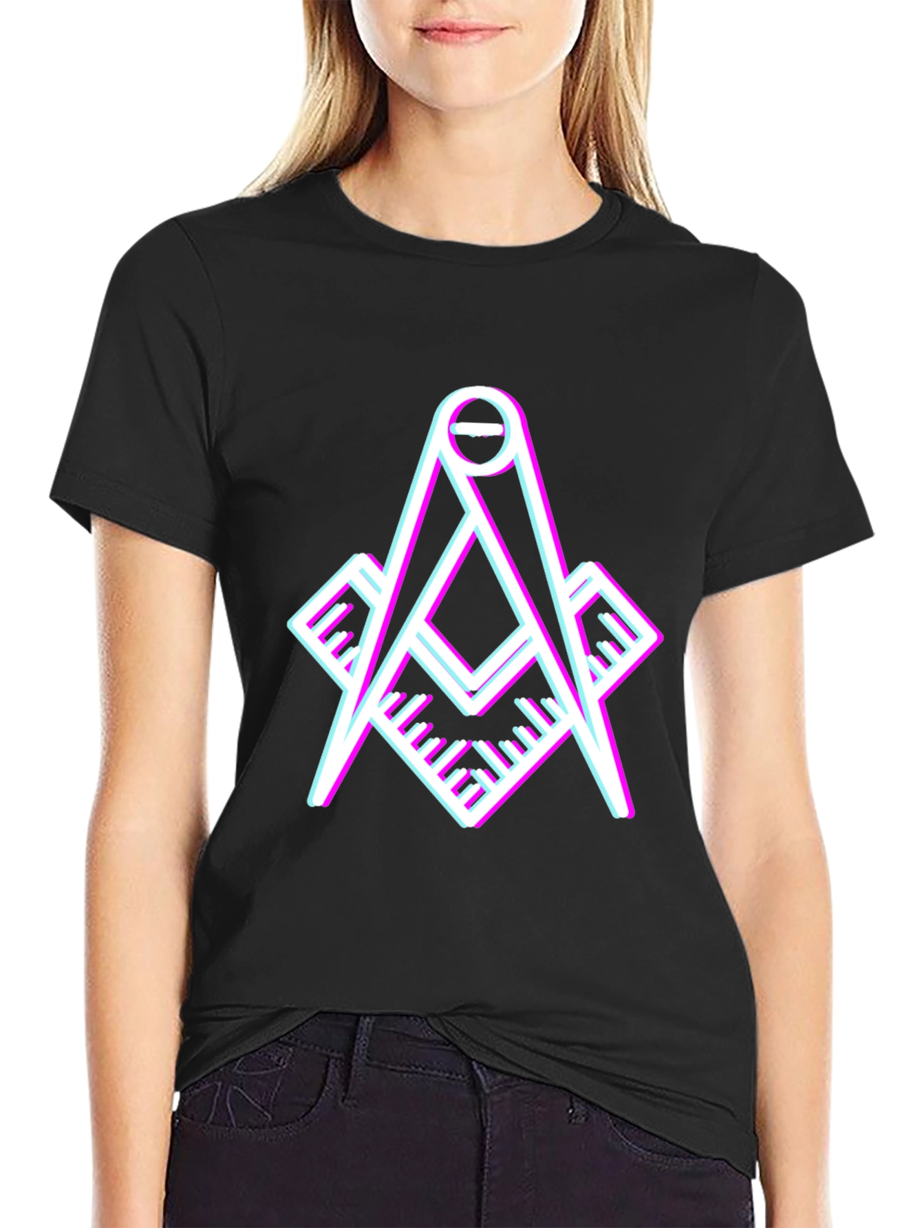 Modern Masonic Compass T-Shirt
