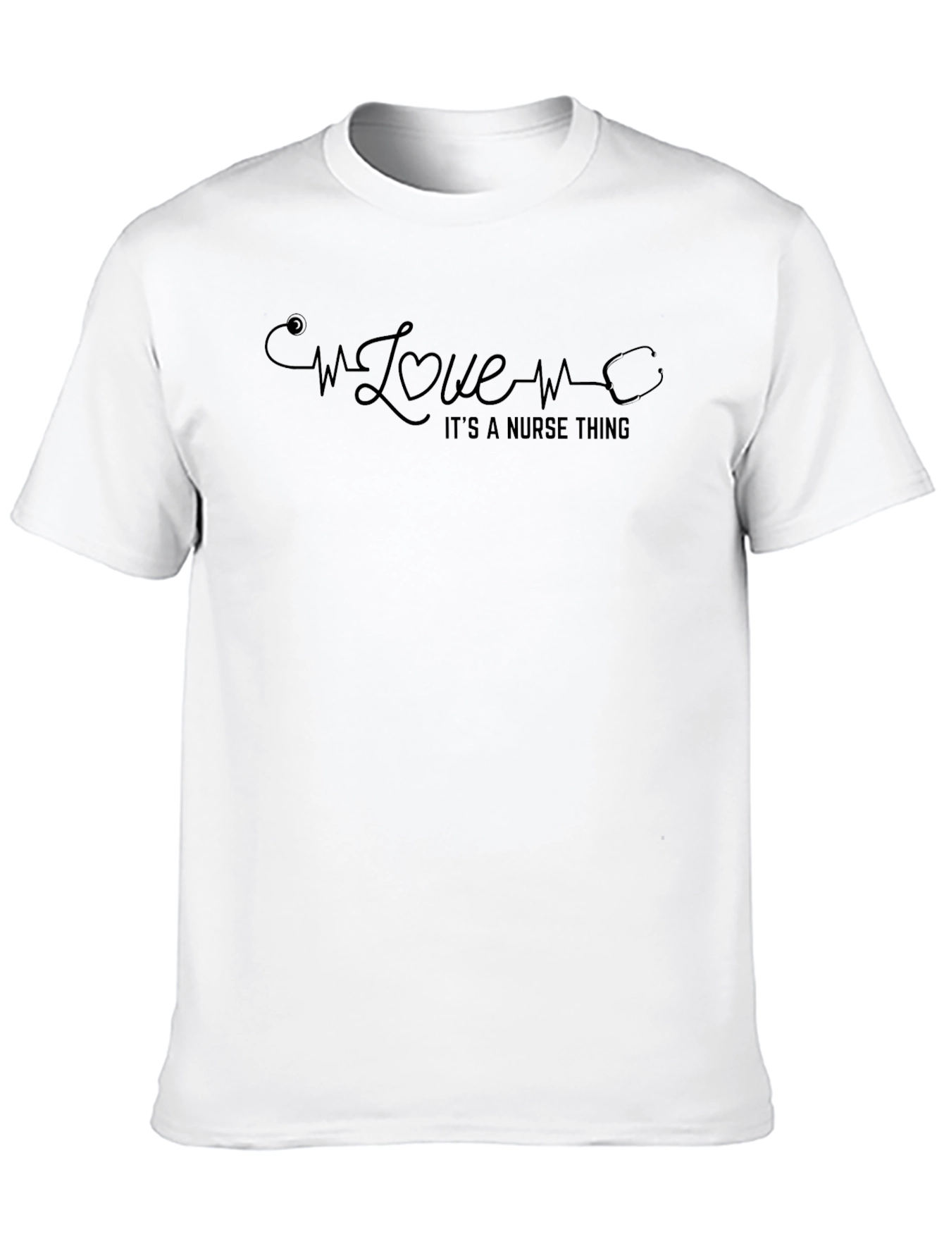 Love Nurse Black T-Shirt