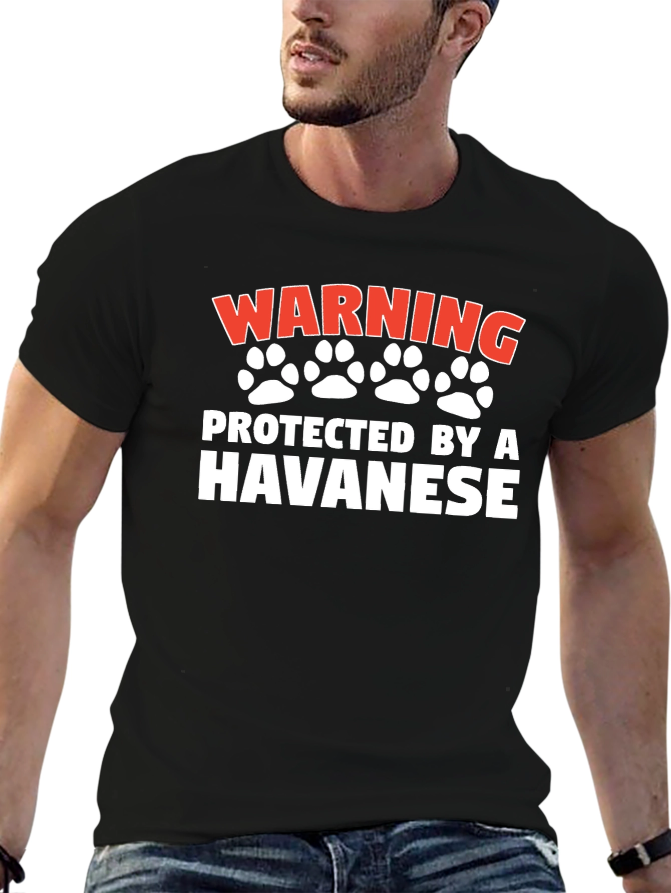 Warning Protected by a Havanese T-Shirt