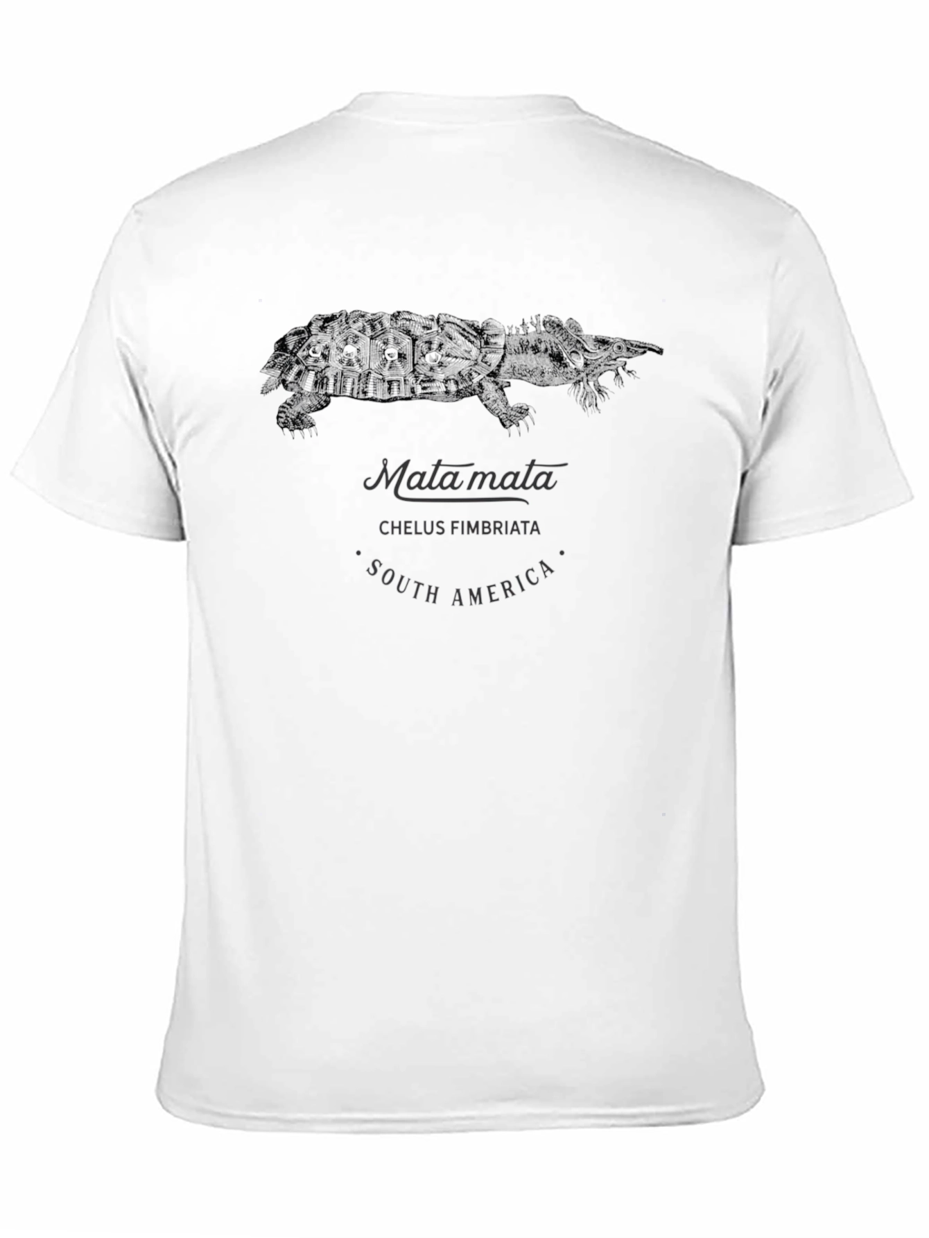 Matamata Turtle Graphic Tee - South America Chelys Fimbriata