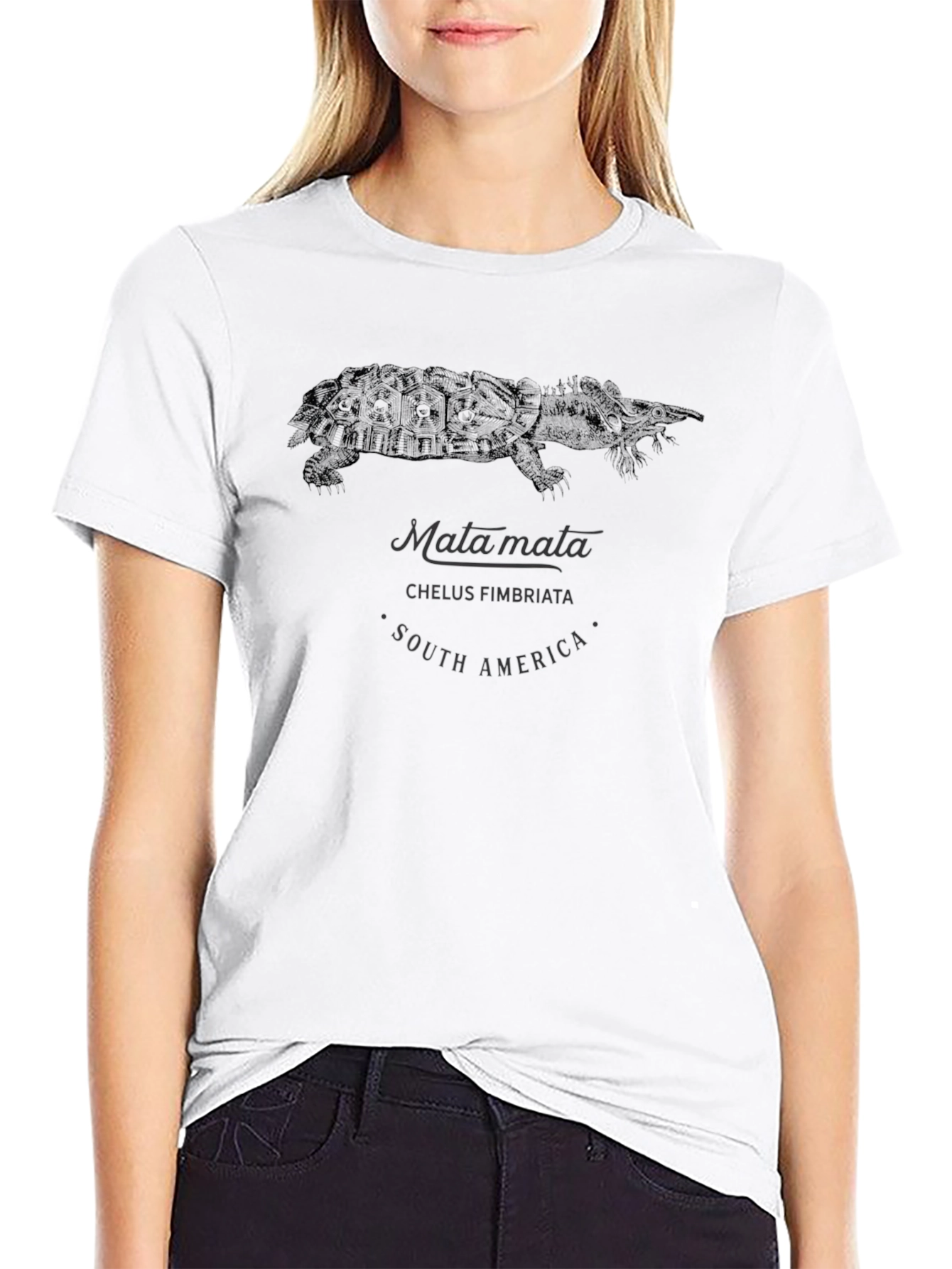 Matamata Turtle Graphic Tee - South America Chelys Fimbriata