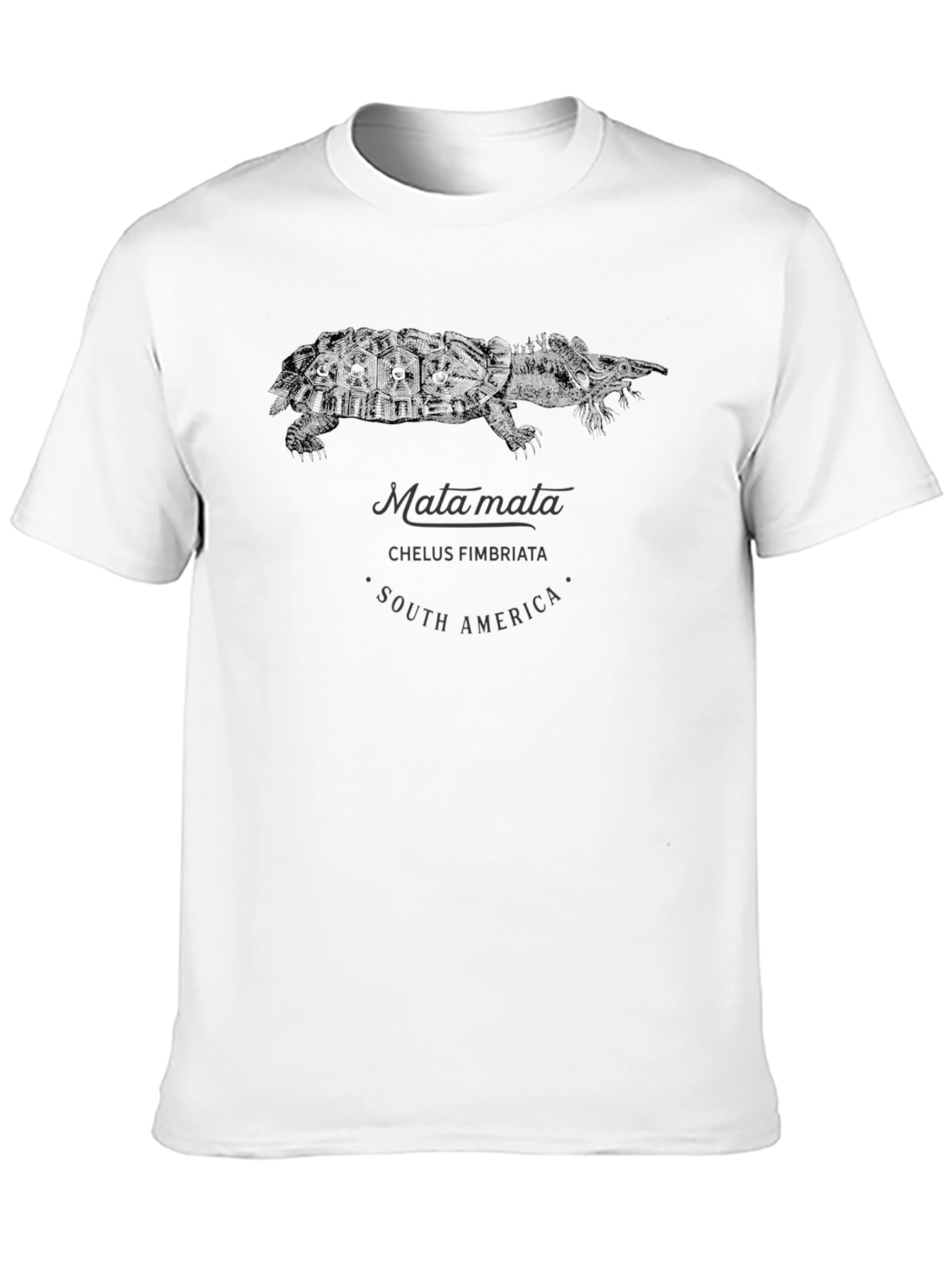 Matamata Turtle Graphic Tee - South America Chelys Fimbriata