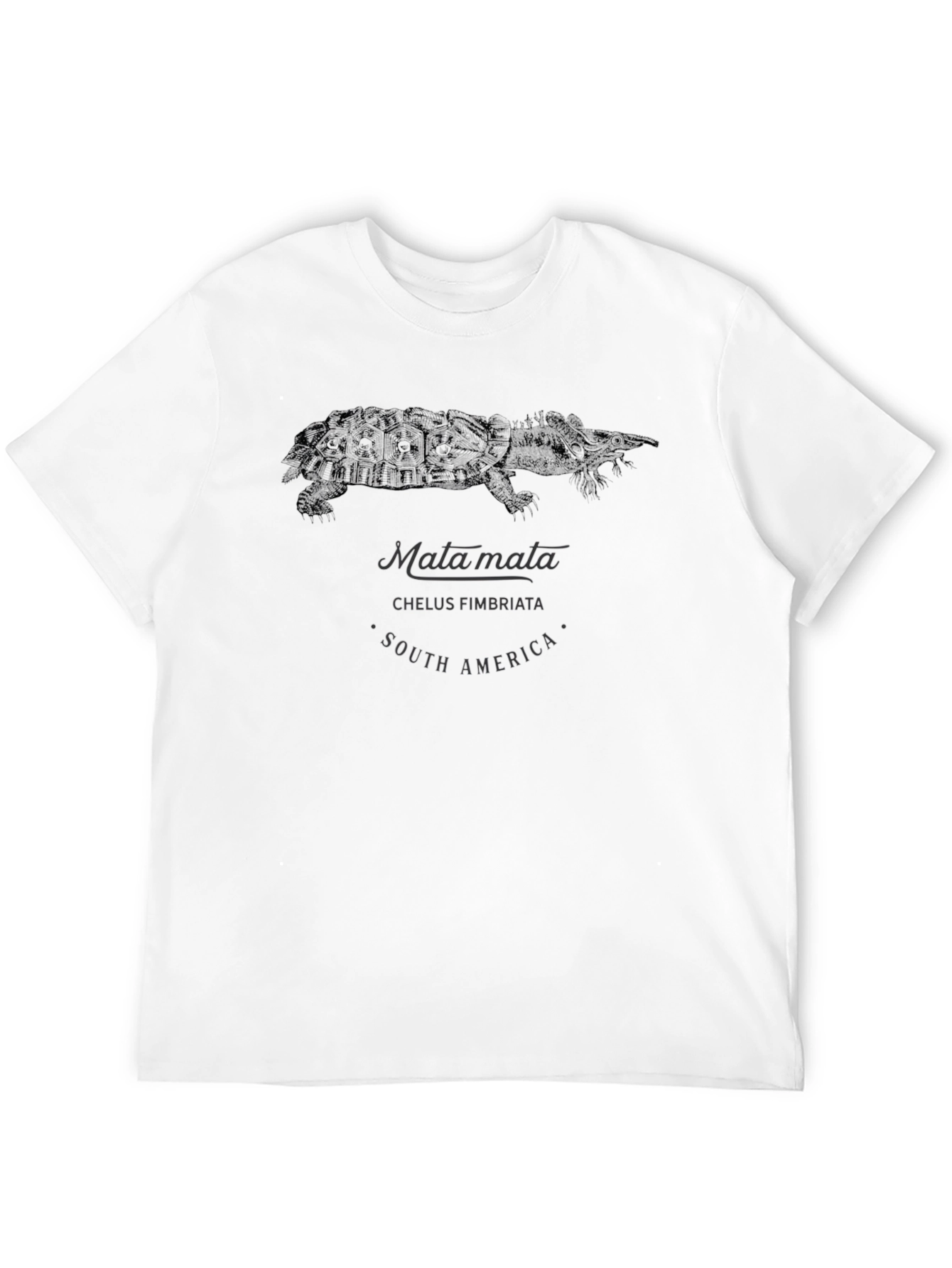 Matamata Turtle Graphic Tee - South America Chelys Fimbriata