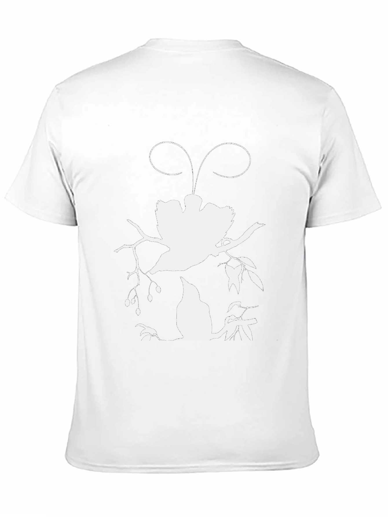 Bird Silhouette Graphic Tee - Black