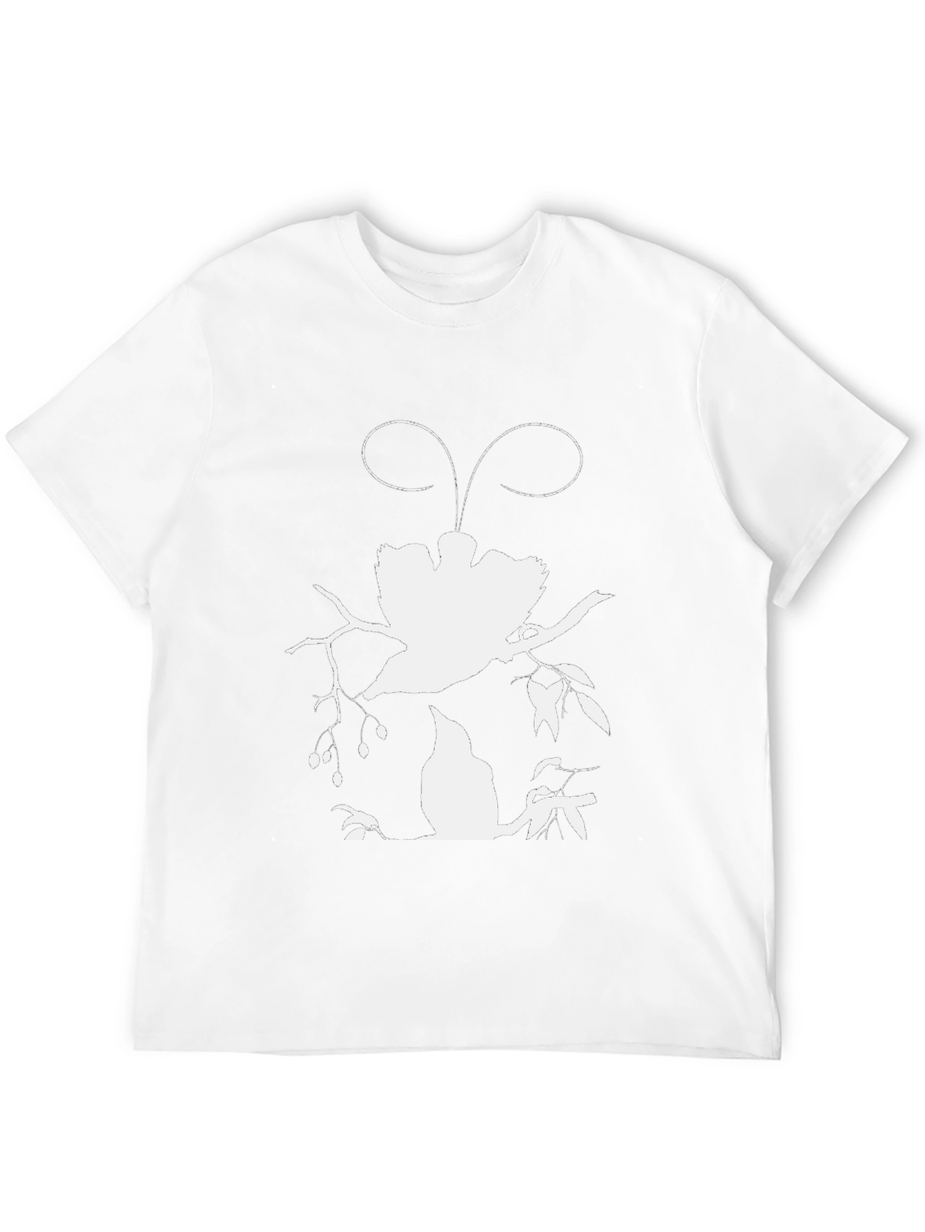 Bird Silhouette Graphic Tee - Black