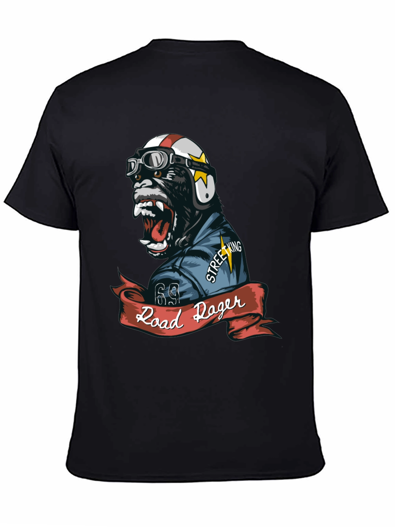 Road Roger Gorilla Biker T-Shirt