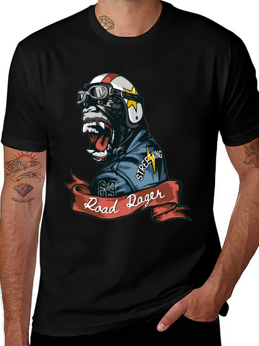 Road Roger Gorilla Biker T-Shirt