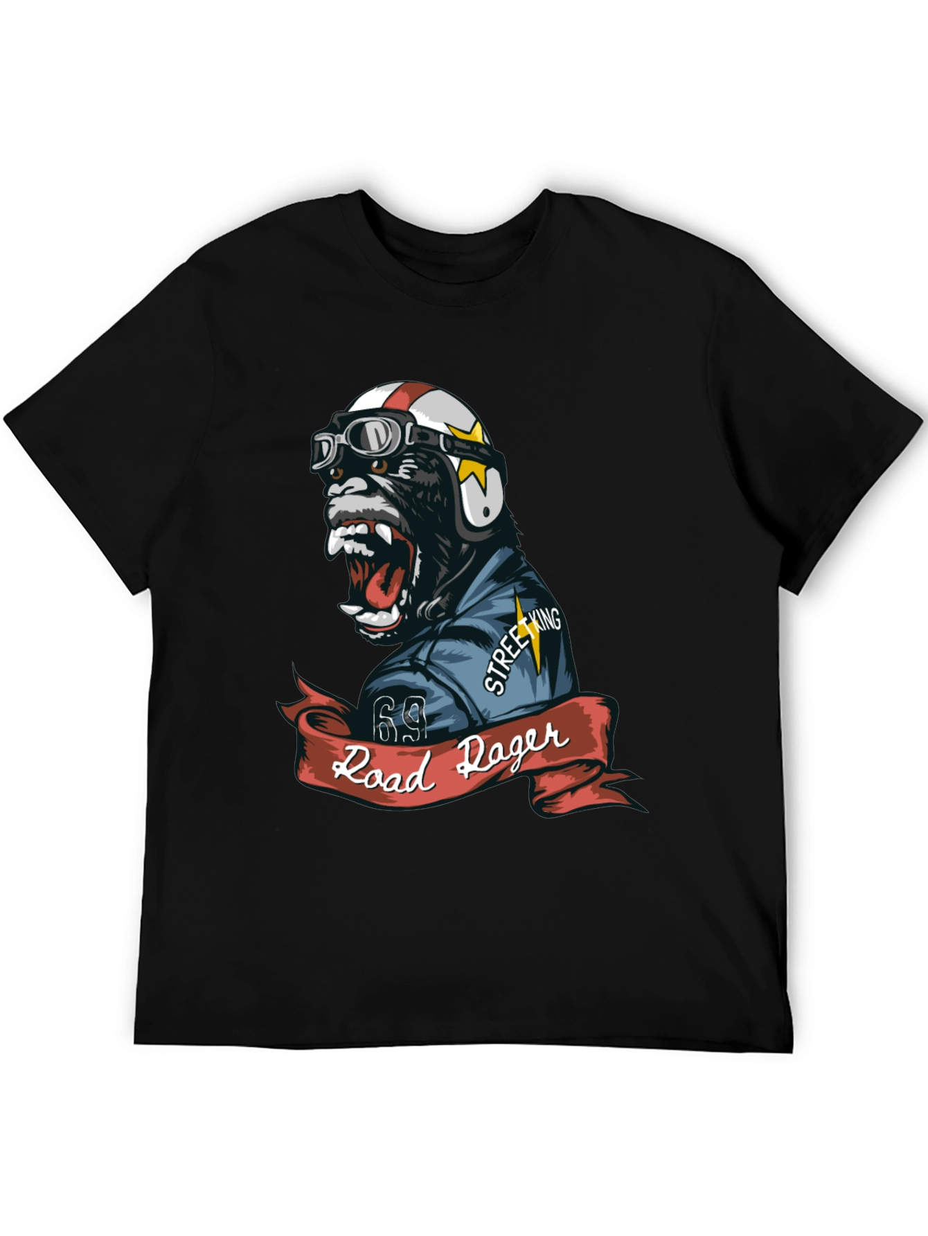 Road Roger Gorilla Biker T-Shirt