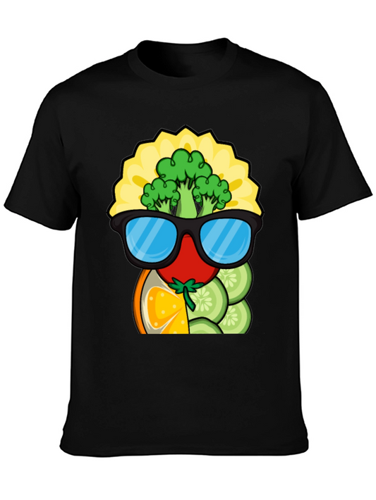 Funky Fruits & Veggies T-Shirt - Quirky Graphic Tee