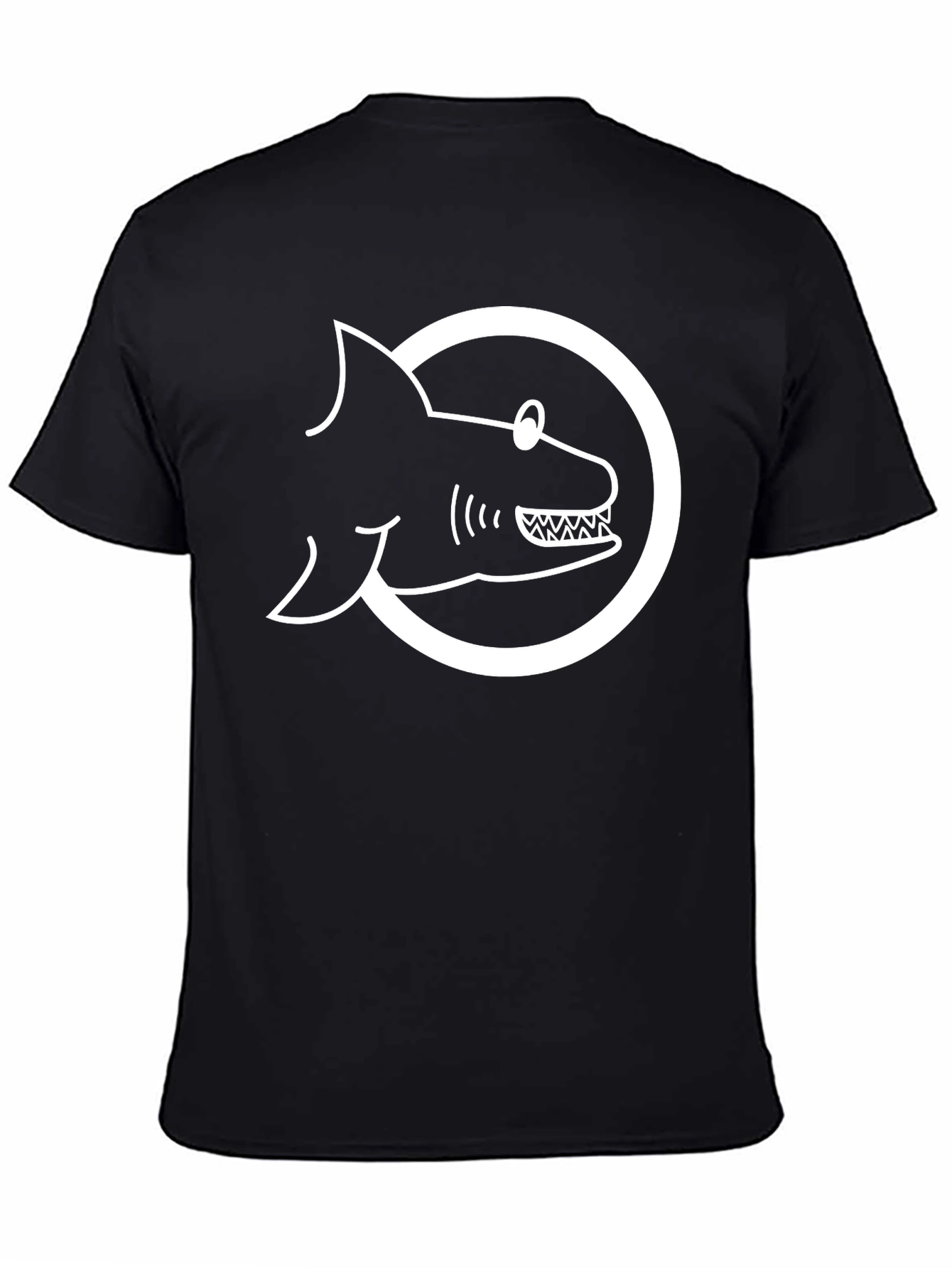 Shark Graphic T-Shirt - Mens Black Tee