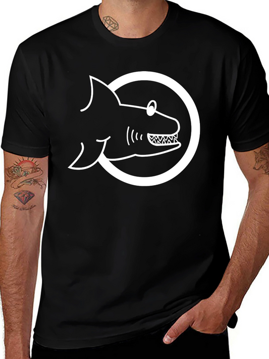 Shark Graphic T-Shirt - Mens Black Tee