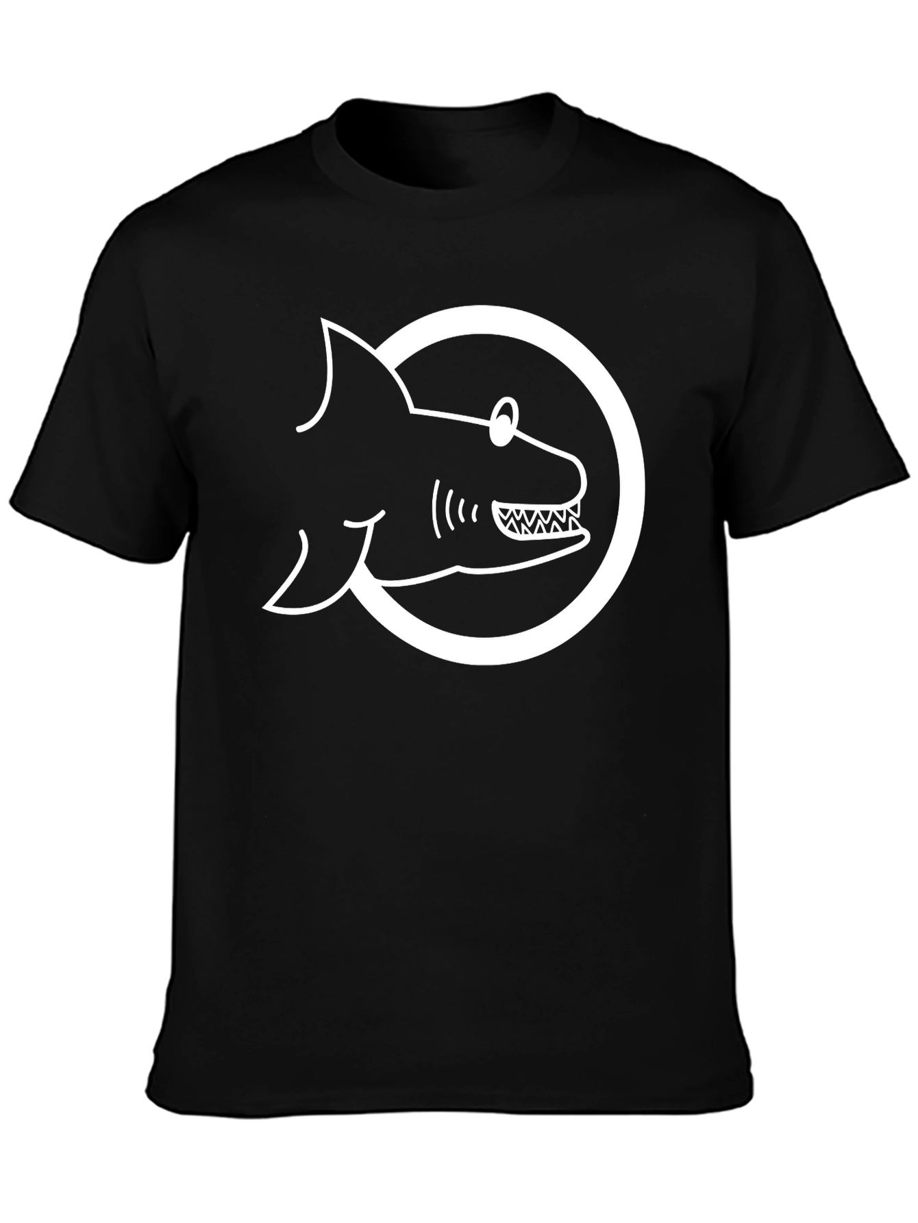 Shark Graphic T-Shirt - Mens Black Tee