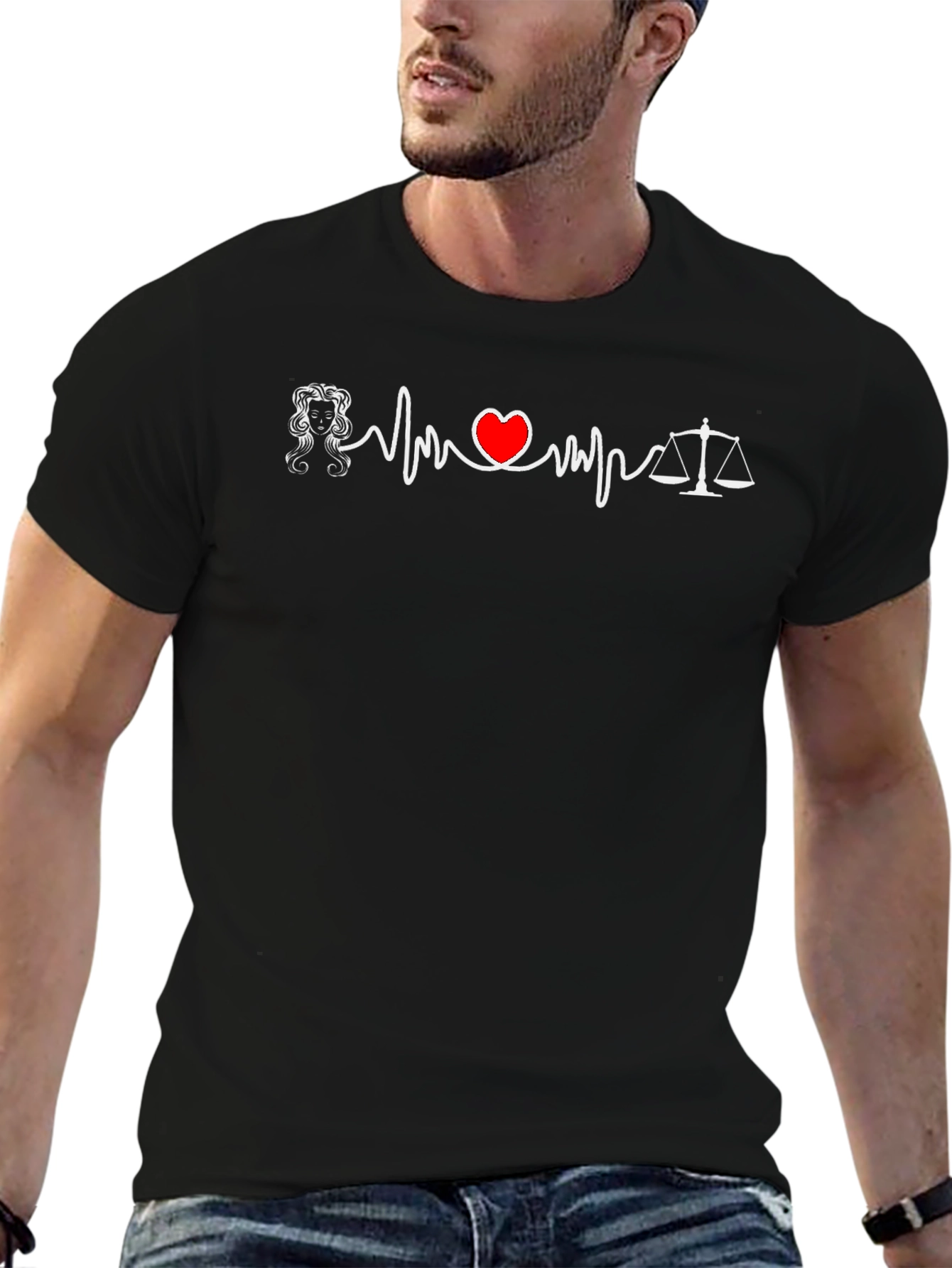 Lawyer Heartbeat T-Shirt - Legal Love Tee