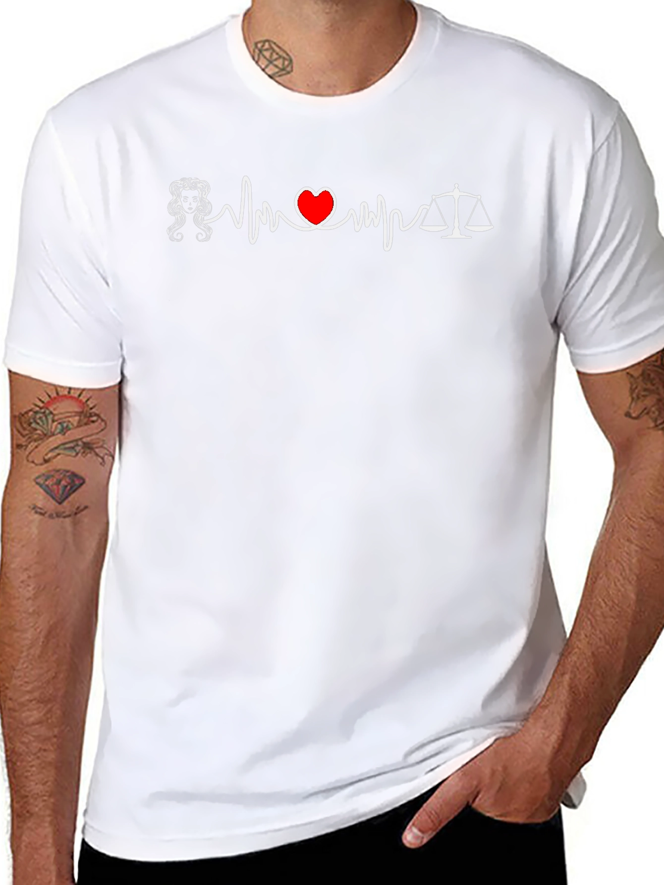 Lawyer Heartbeat T-Shirt - Legal Love Tee