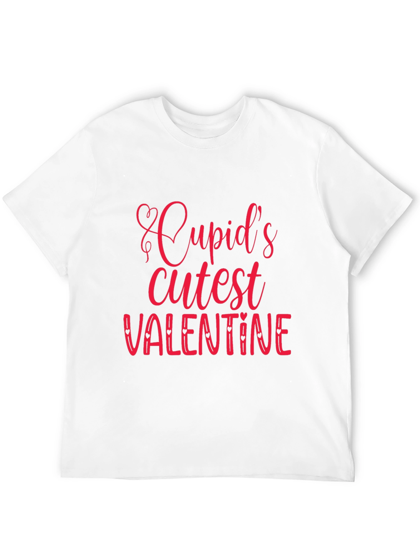 Cupids Cutest Valentine Black Graphic Tee