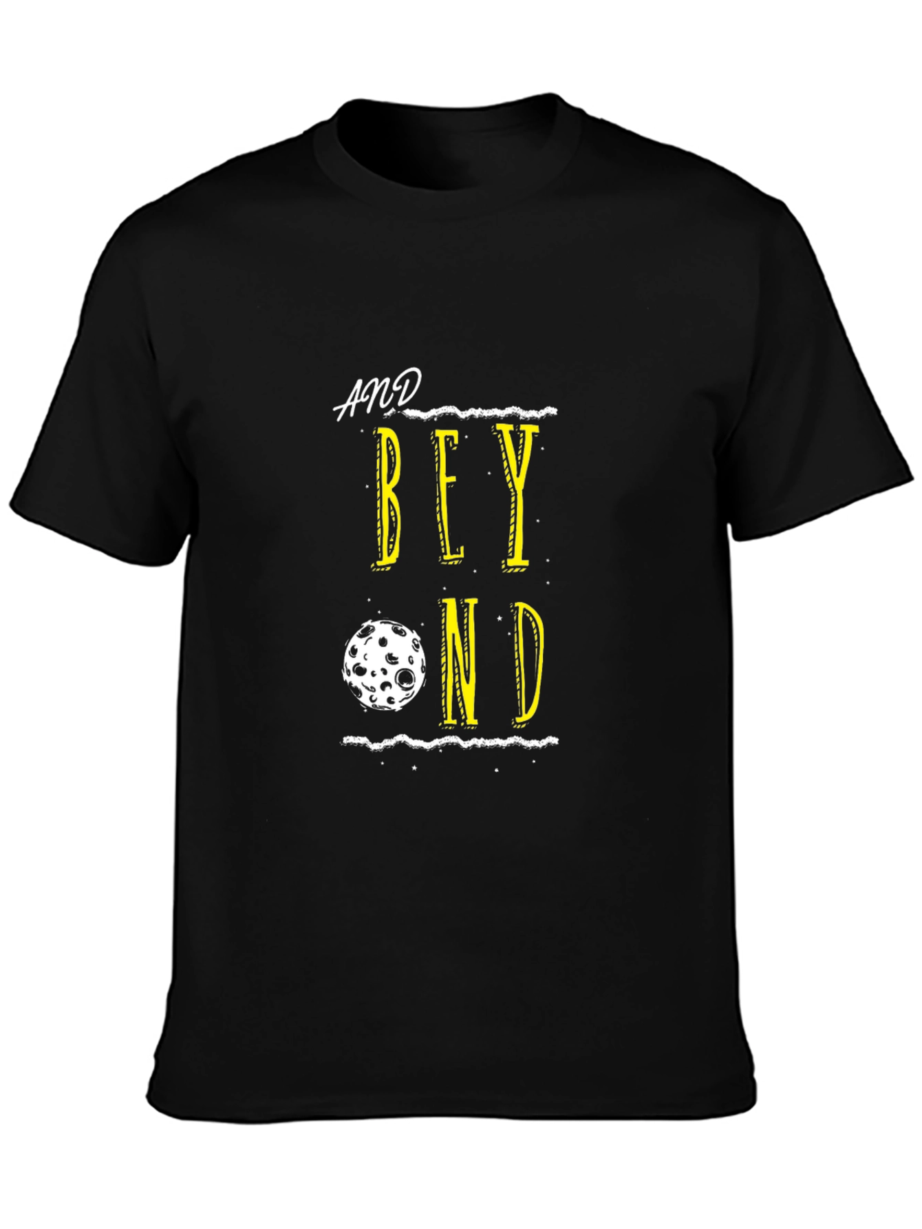 And Beyond Black Graphic T-Shirt