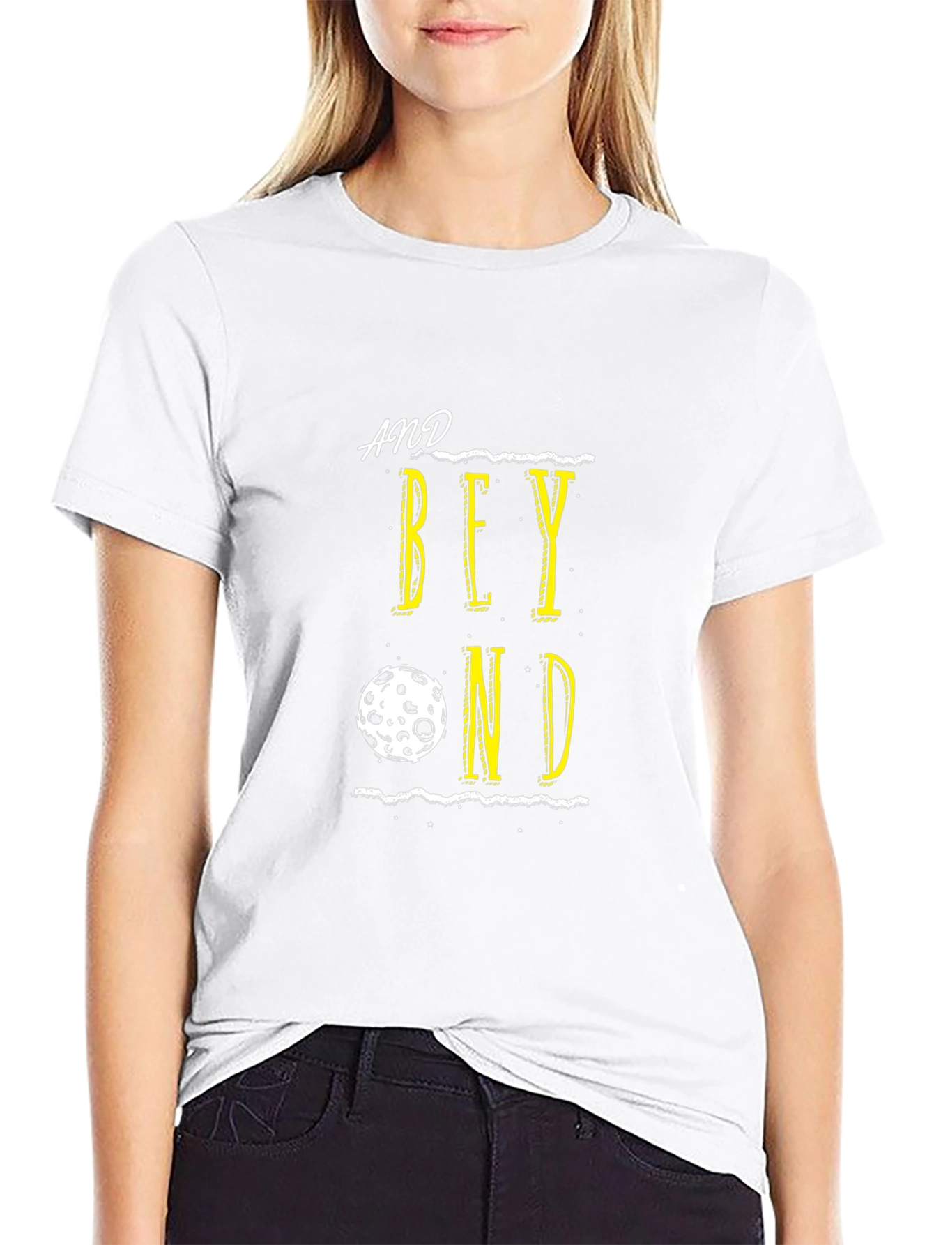 And Beyond Black Graphic T-Shirt