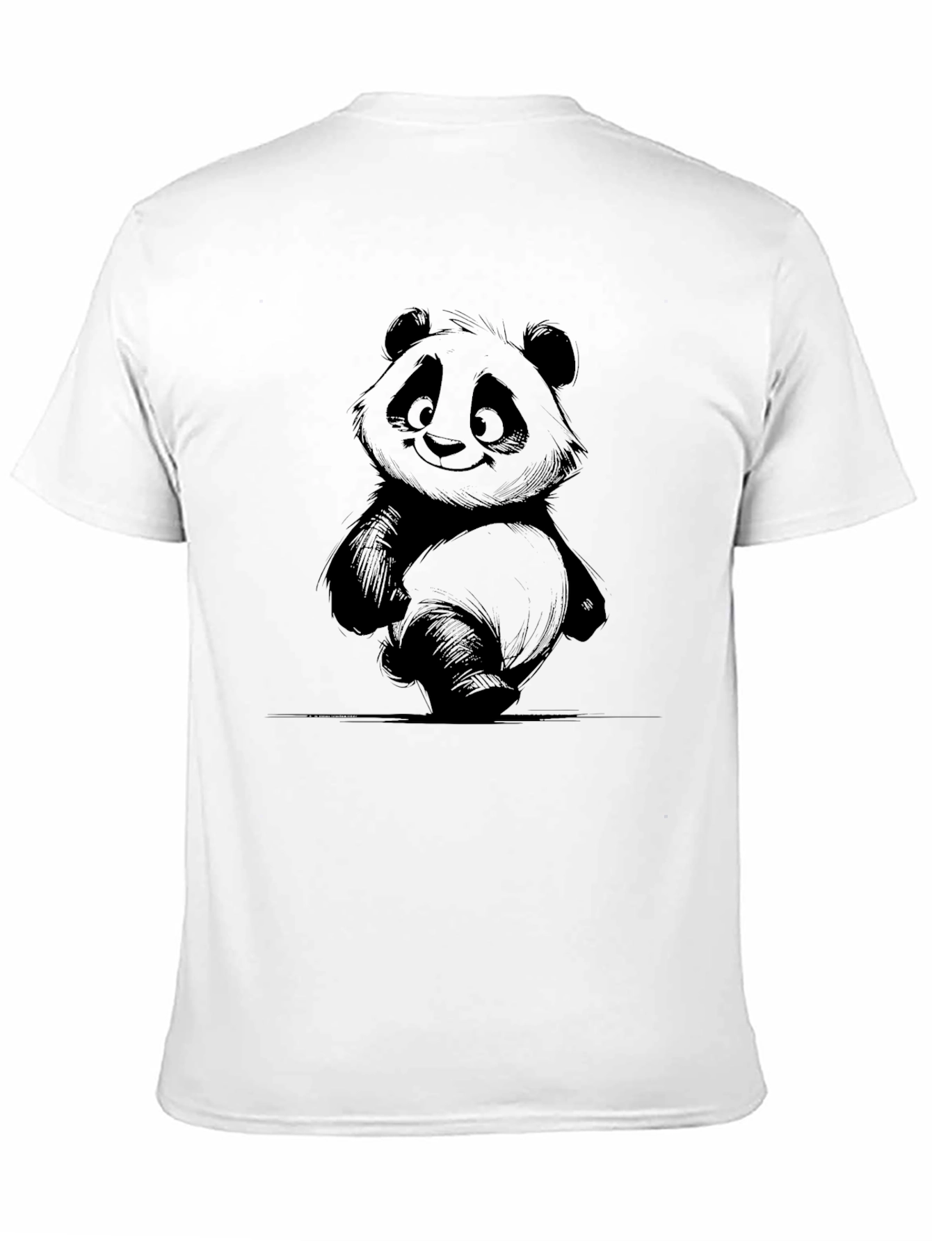 Panda Graphic Black T-Shirt