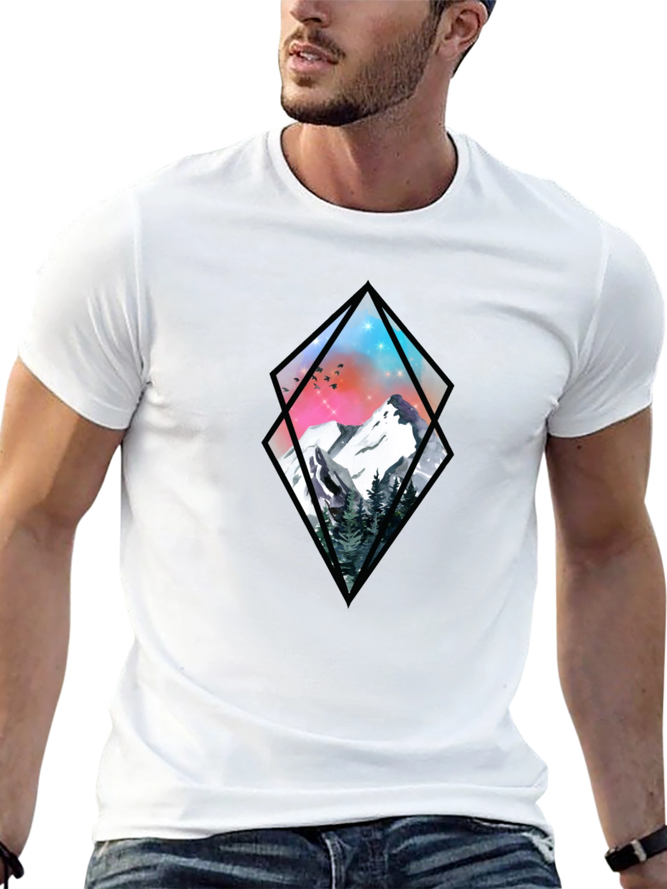 Mountain Graphic Tee - Black Diamond Design