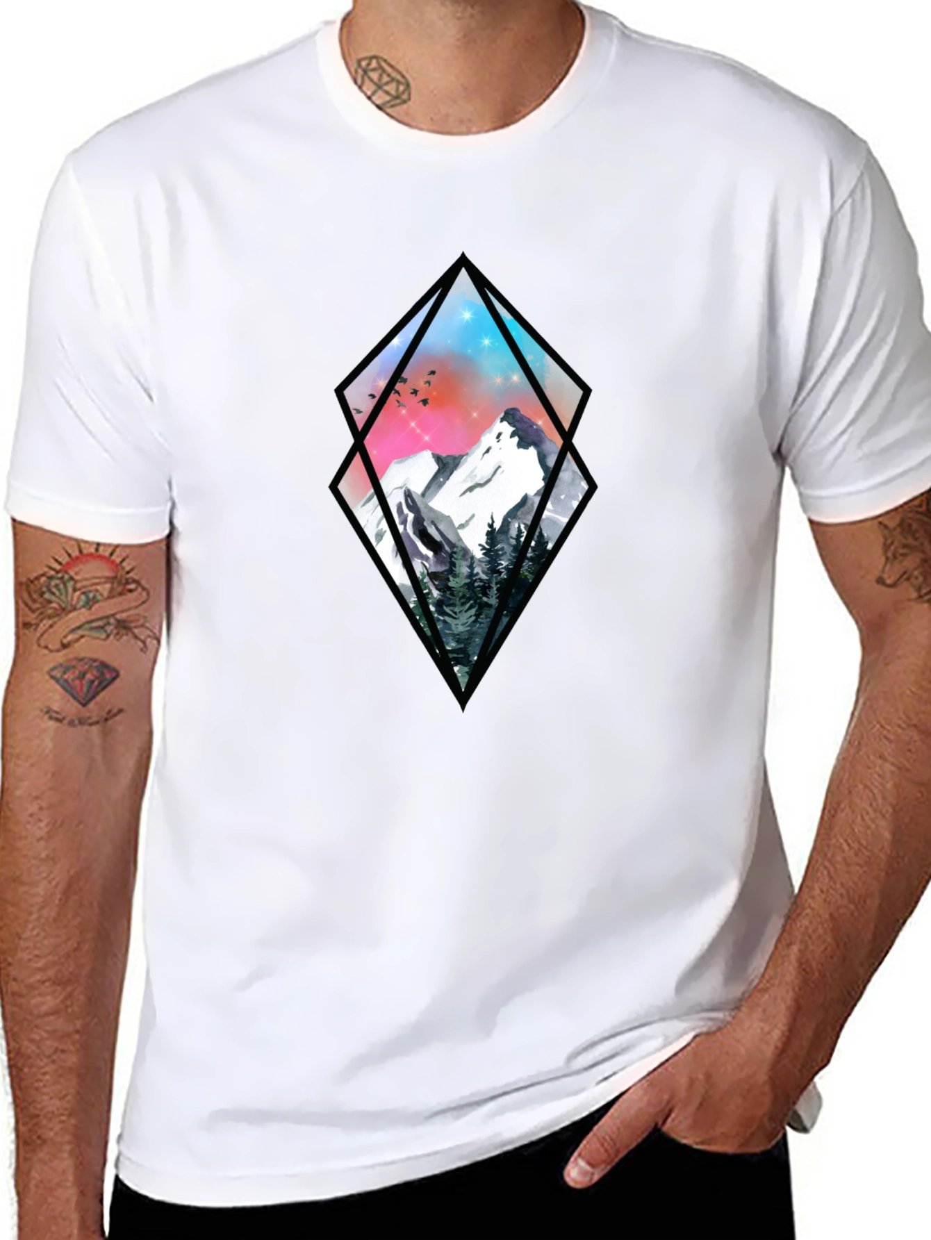 Mountain Graphic Tee - Black Diamond Design
