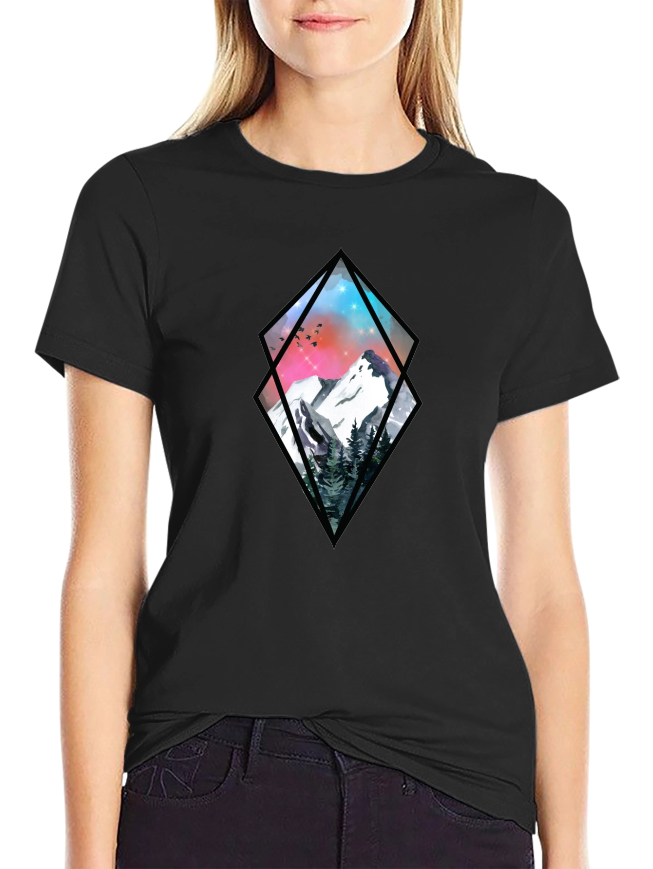 Mountain Graphic Tee - Black Diamond Design