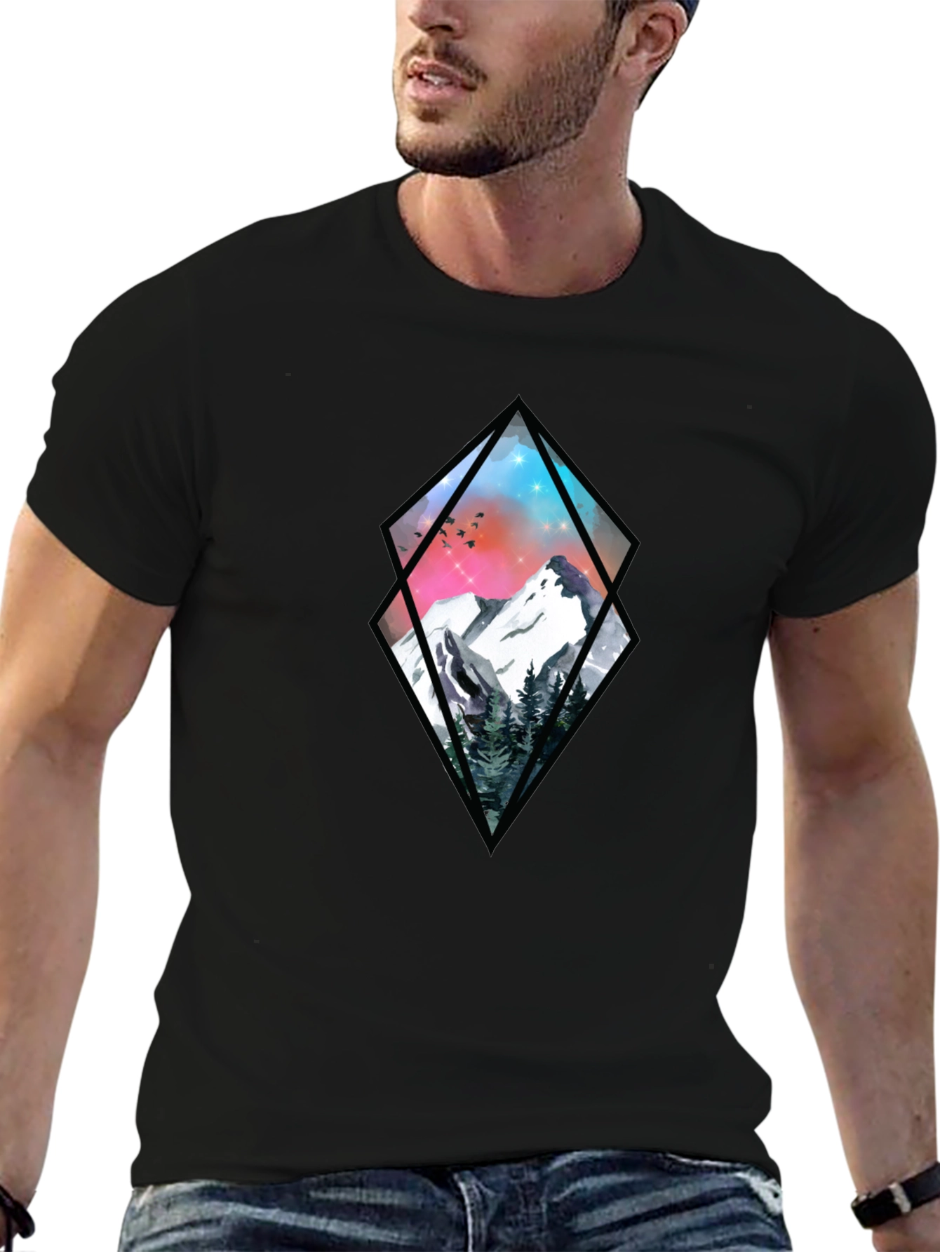 Mountain Graphic Tee - Black Diamond Design