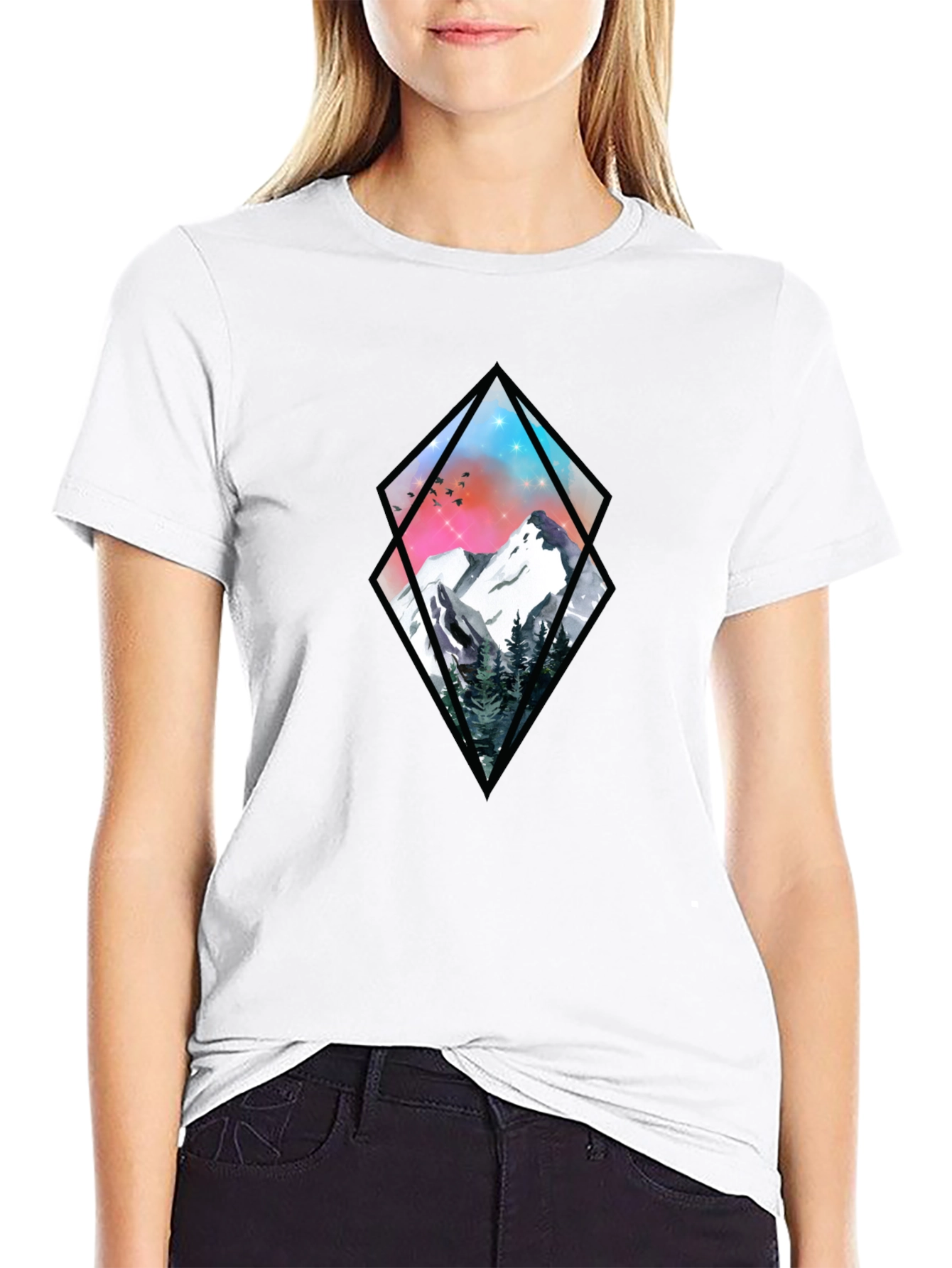 Mountain Graphic Tee - Black Diamond Design