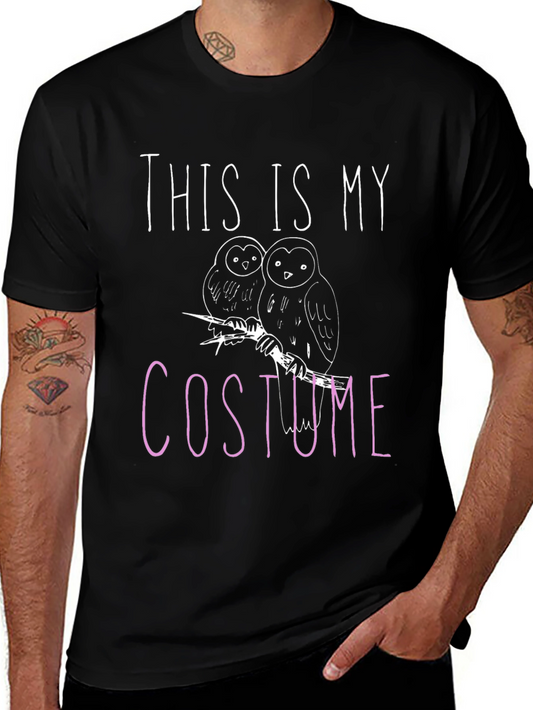 Owl Costume T-Shirt: Funny Halloween Tee