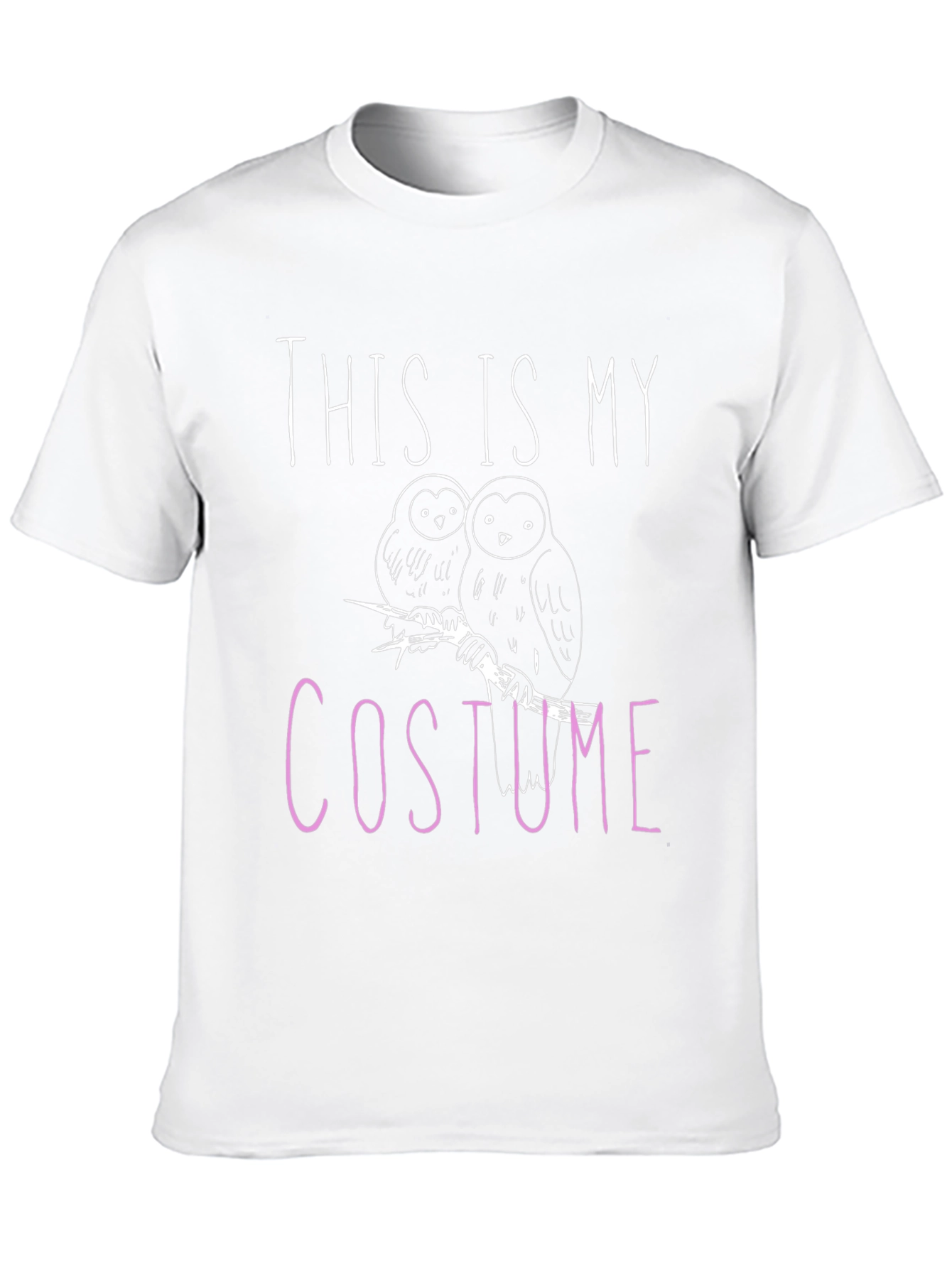 Owl Costume T-Shirt: Funny Halloween Tee