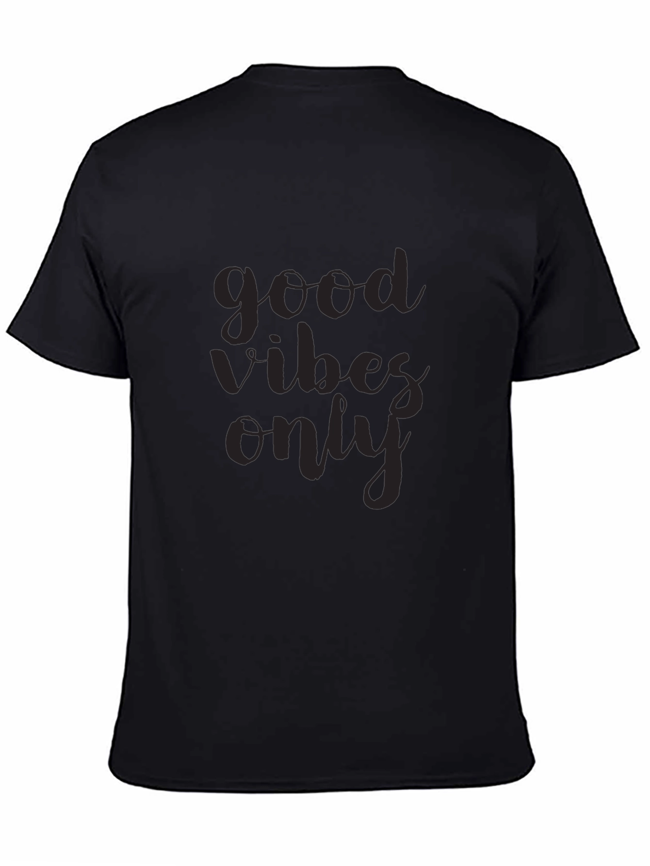 Good Vibes Only Black Graphic Tee
