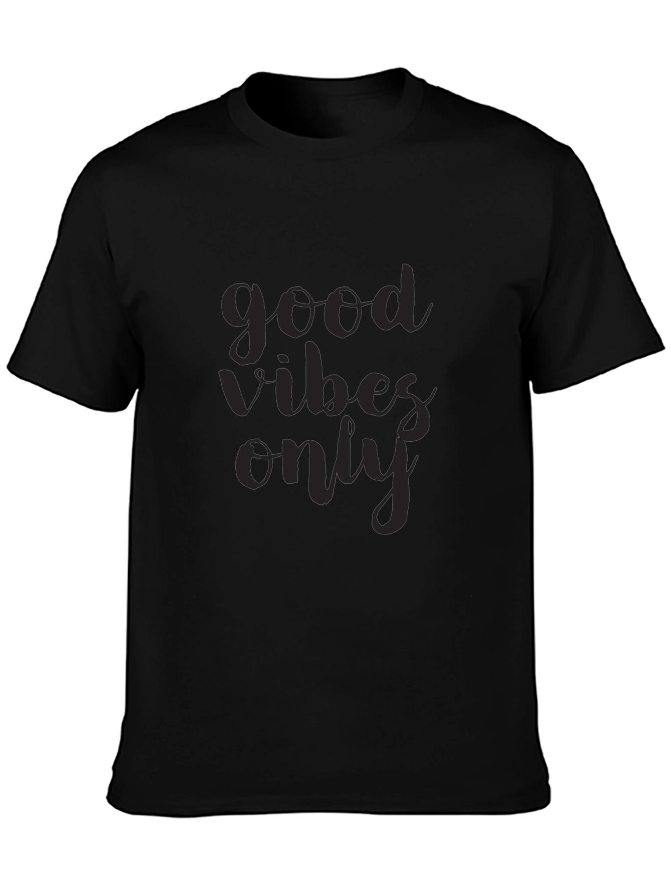 Good Vibes Only Black Graphic Tee