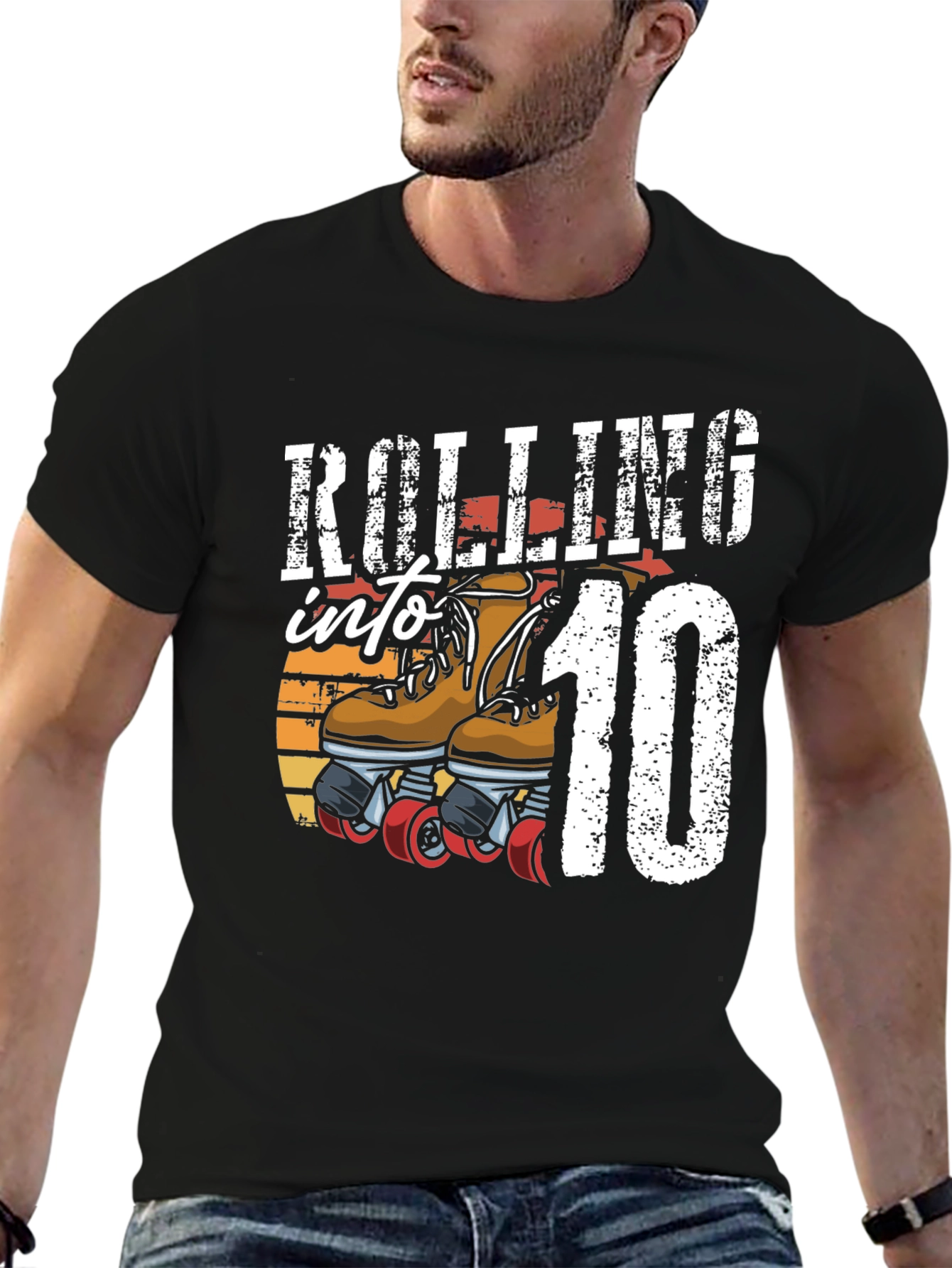 Rolling Into 10th Birthday T-Shirt