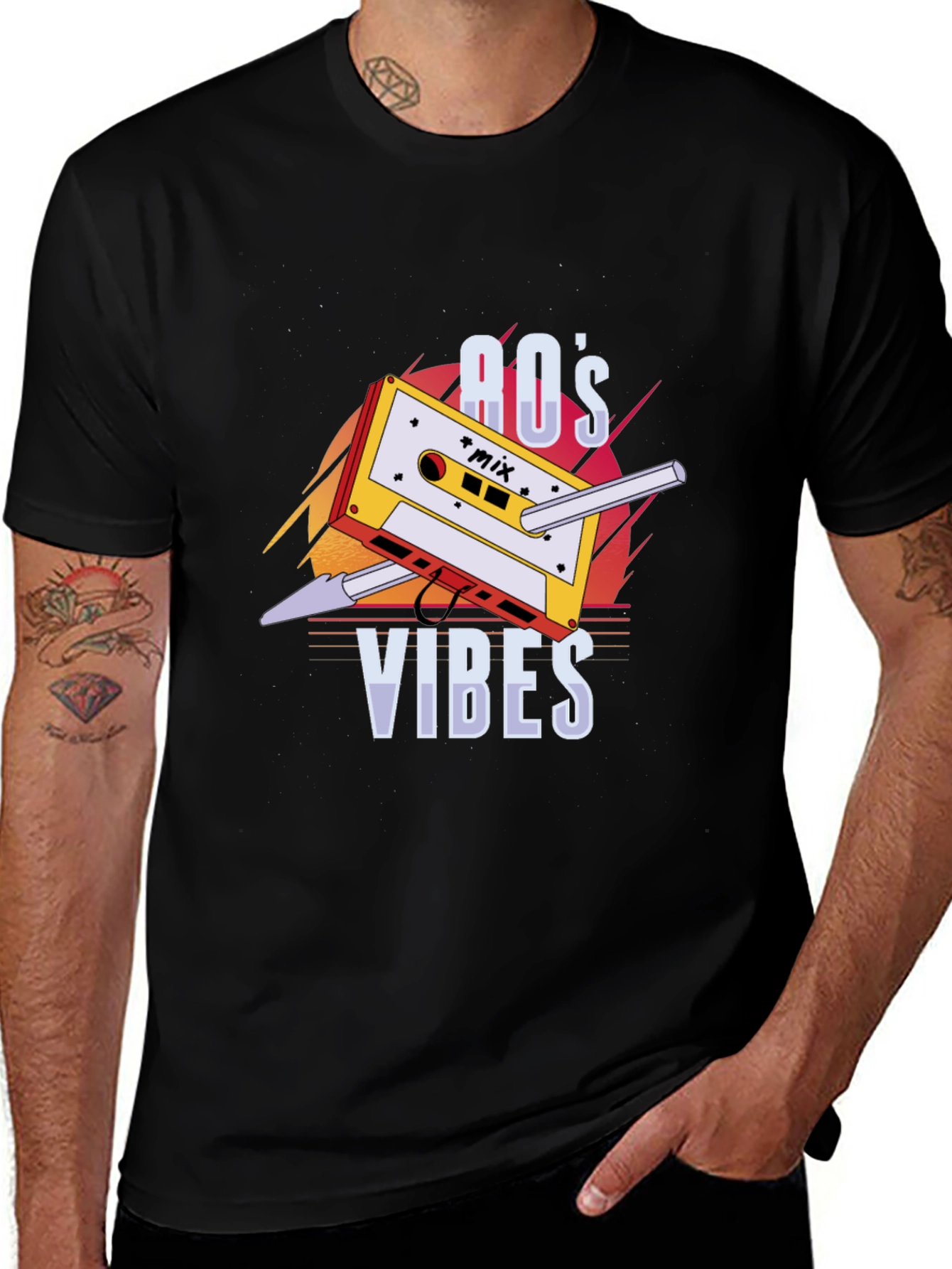 Retro 80s Vibes Graphic Tee