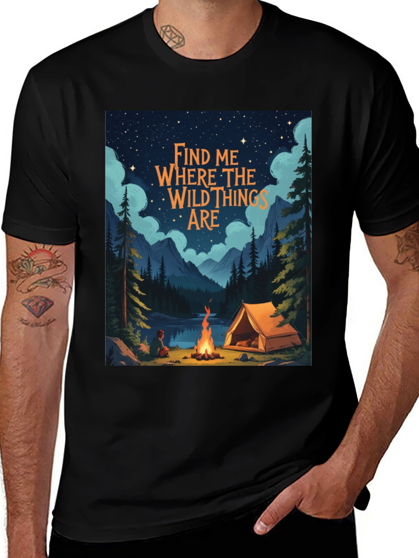 Wild Things Camping Graphic Tee